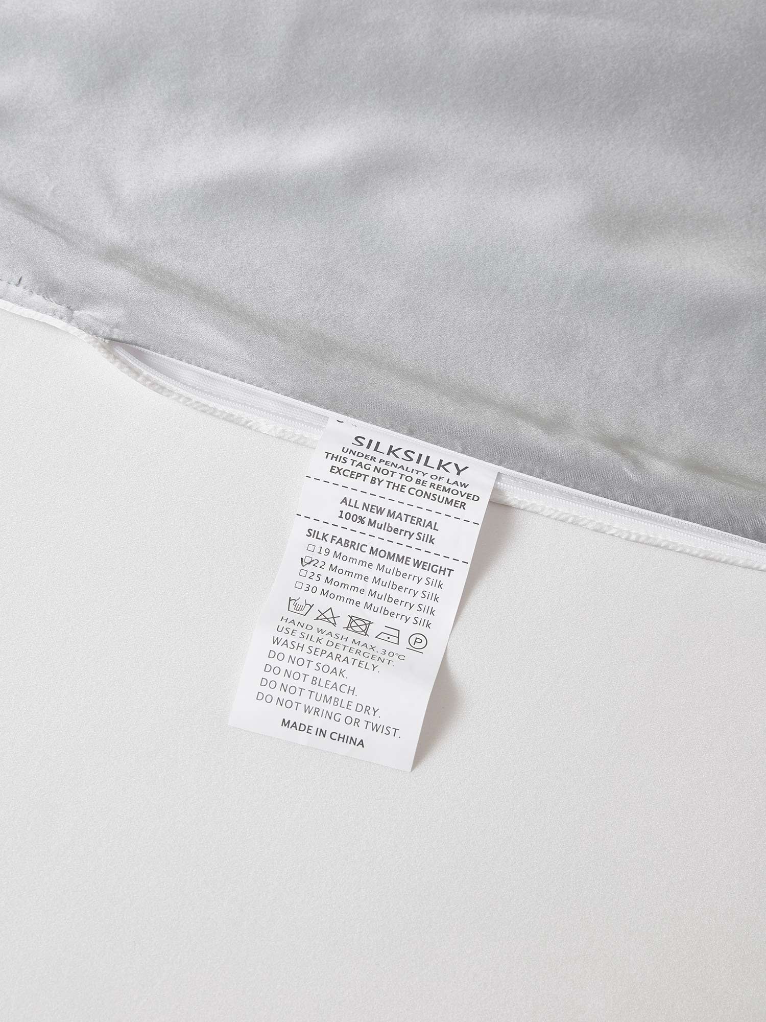 22Momme 3Pcs Silk Set Flat Sheet+2x Pillowcases - Image 67