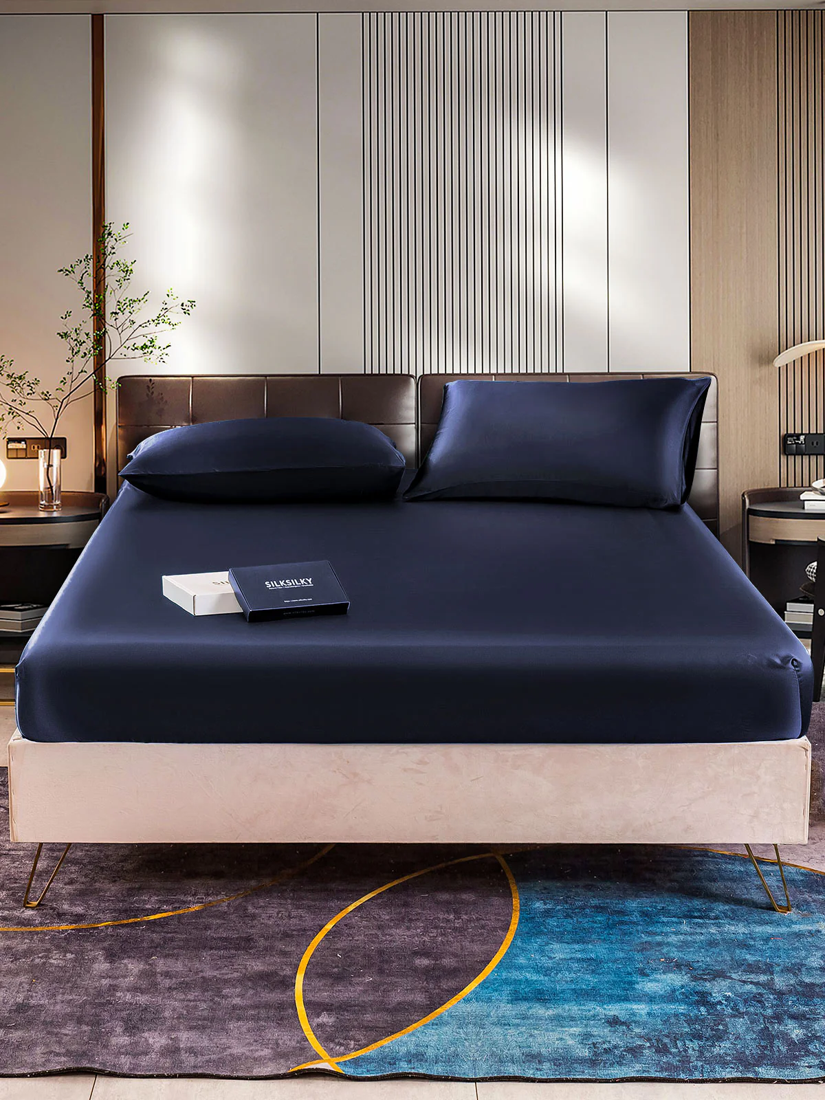 22Momme 3Pcs Silk Set Fitted Sheet+2x Pillowcases - Image 7