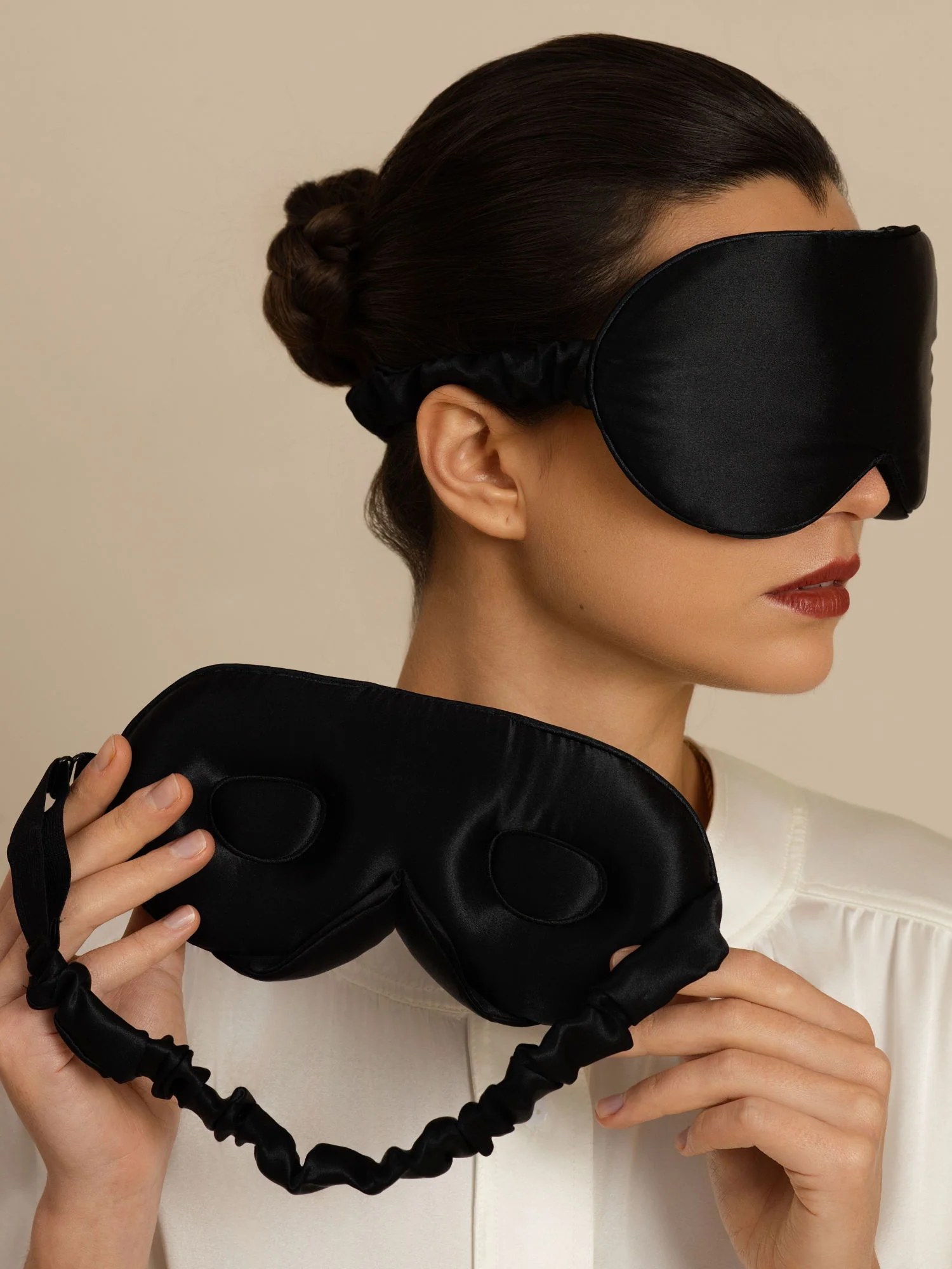 22 Momme Pure Silk 3D Sleep Mask With Upgraded Nose Wings - Image 10
