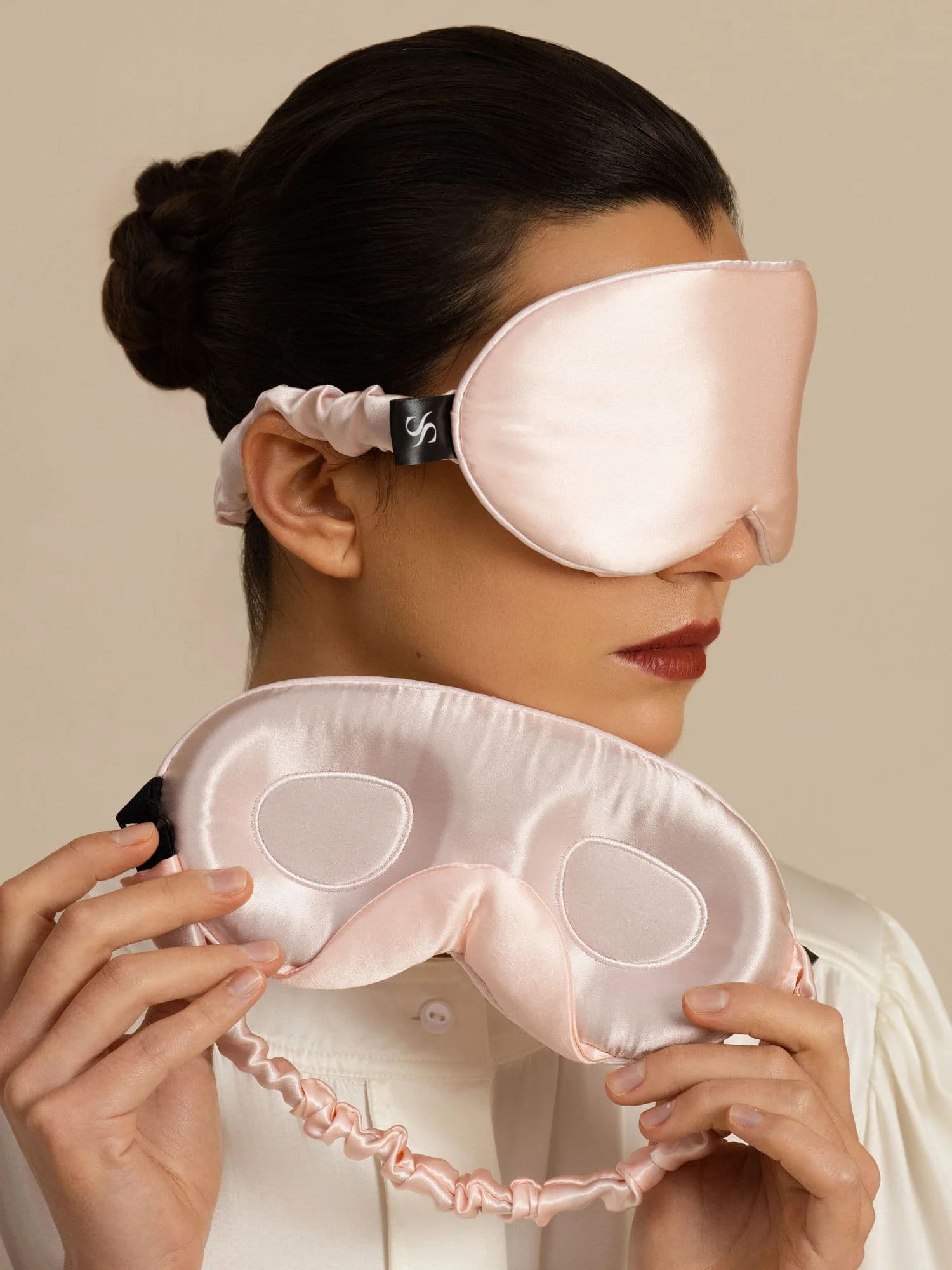 22 Momme Pure Silk 3D Sleep Mask With Upgraded Nose Wings - Image 11