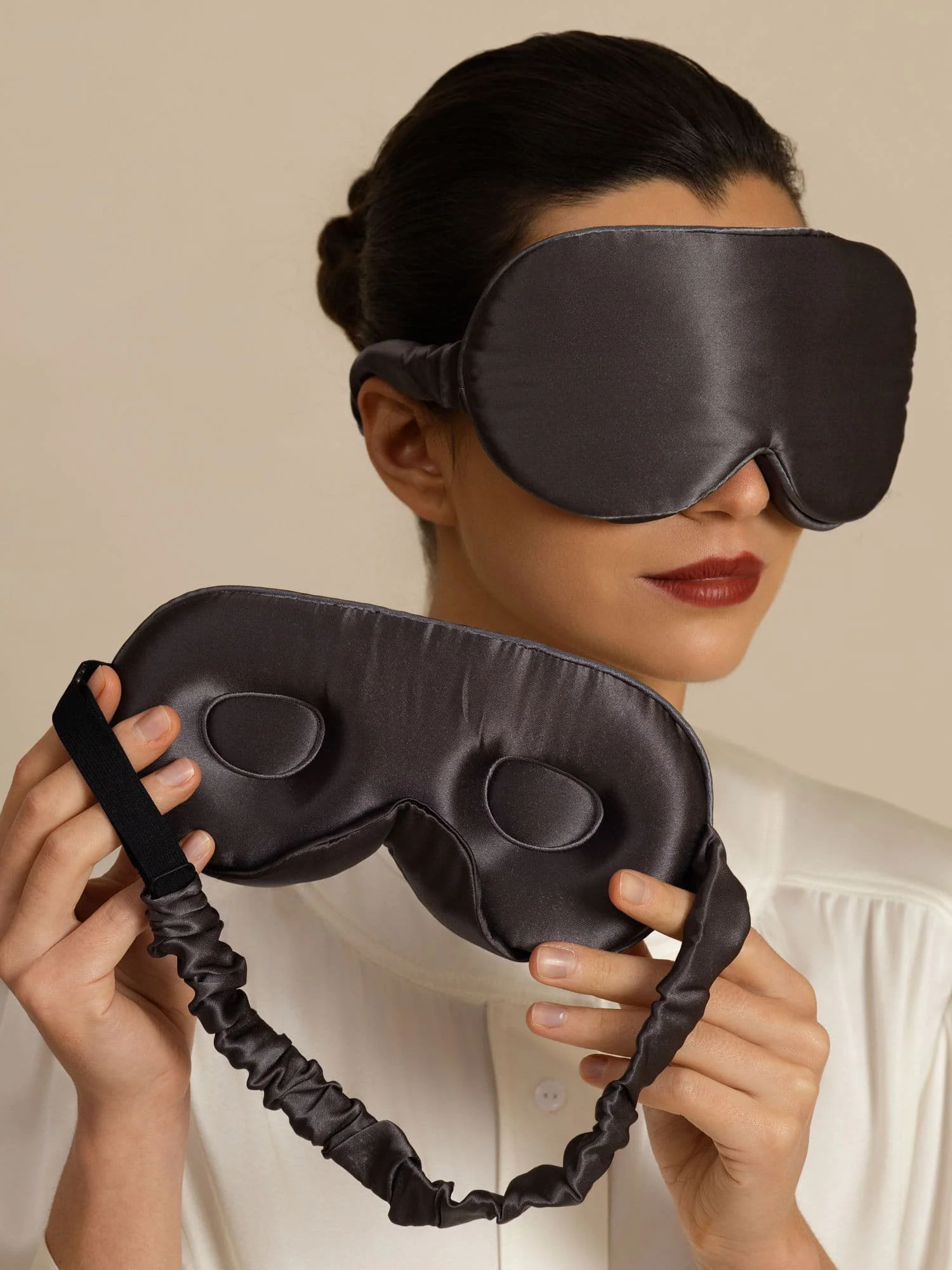 22 Momme Pure Silk 3D Sleep Mask With Upgraded Nose Wings - Image 14