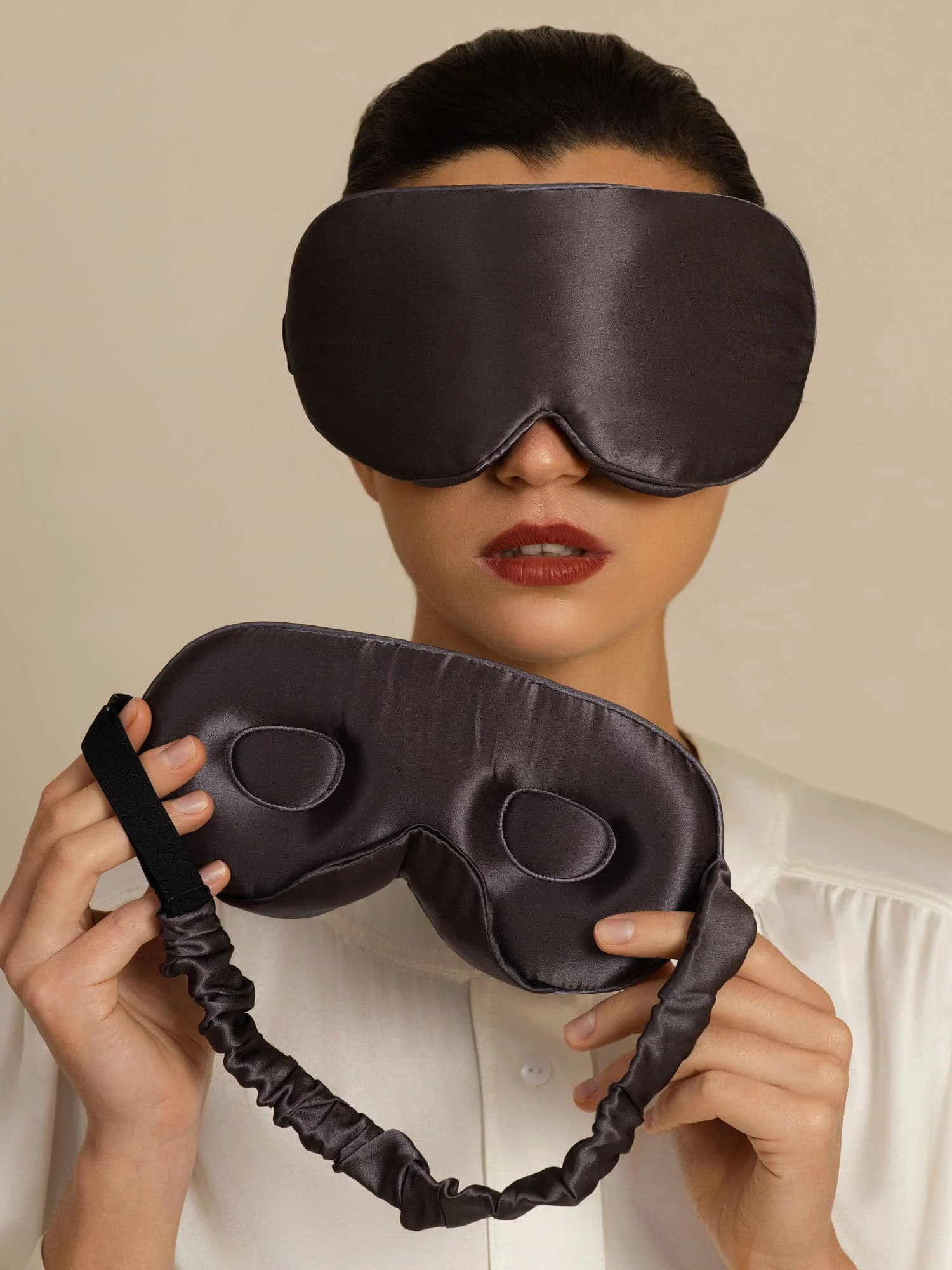 22 Momme Pure Silk 3D Sleep Mask With Upgraded Nose Wings - Image 15