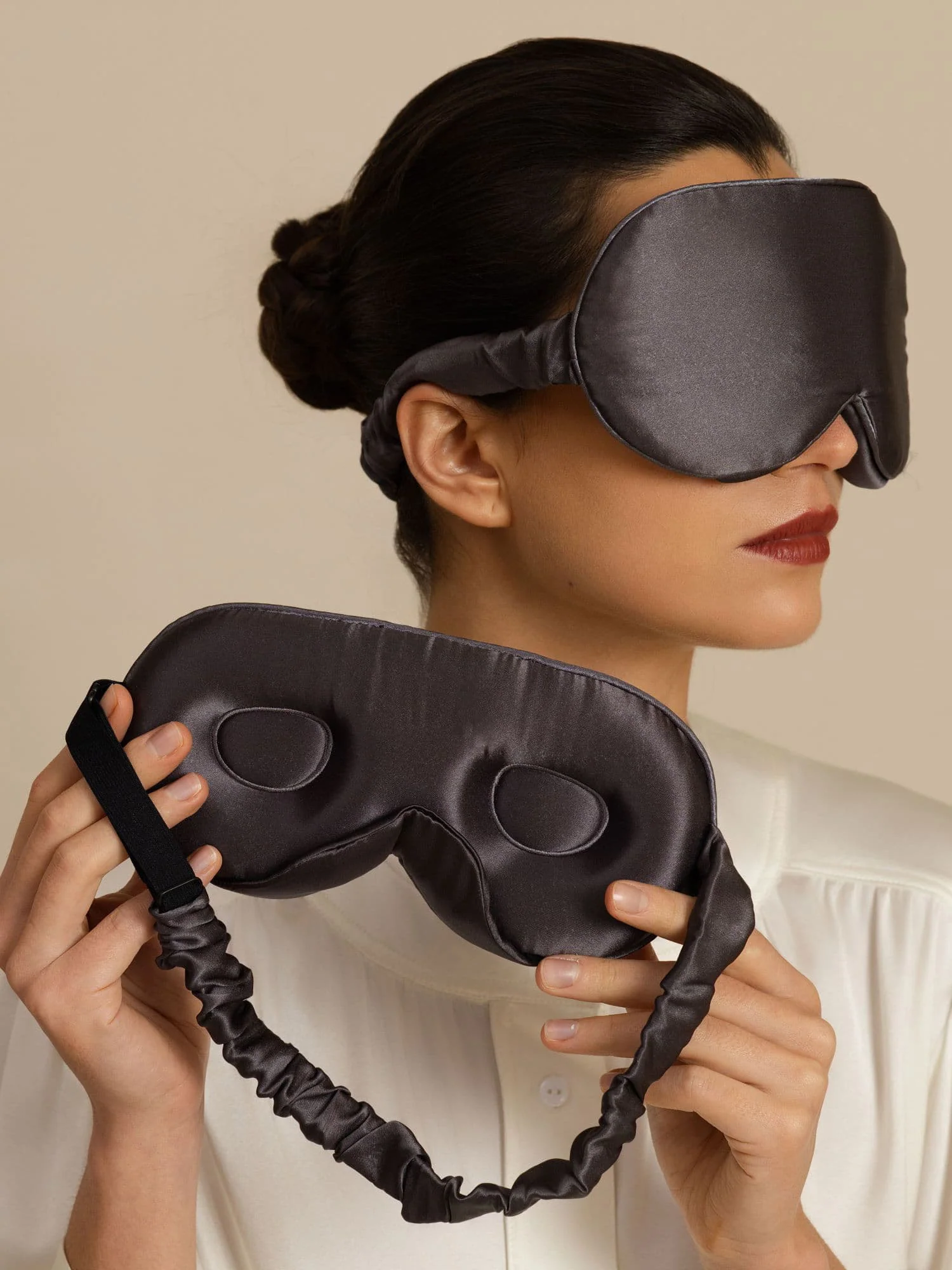22 Momme Pure Silk 3D Sleep Mask With Upgraded Nose Wings - Image 16