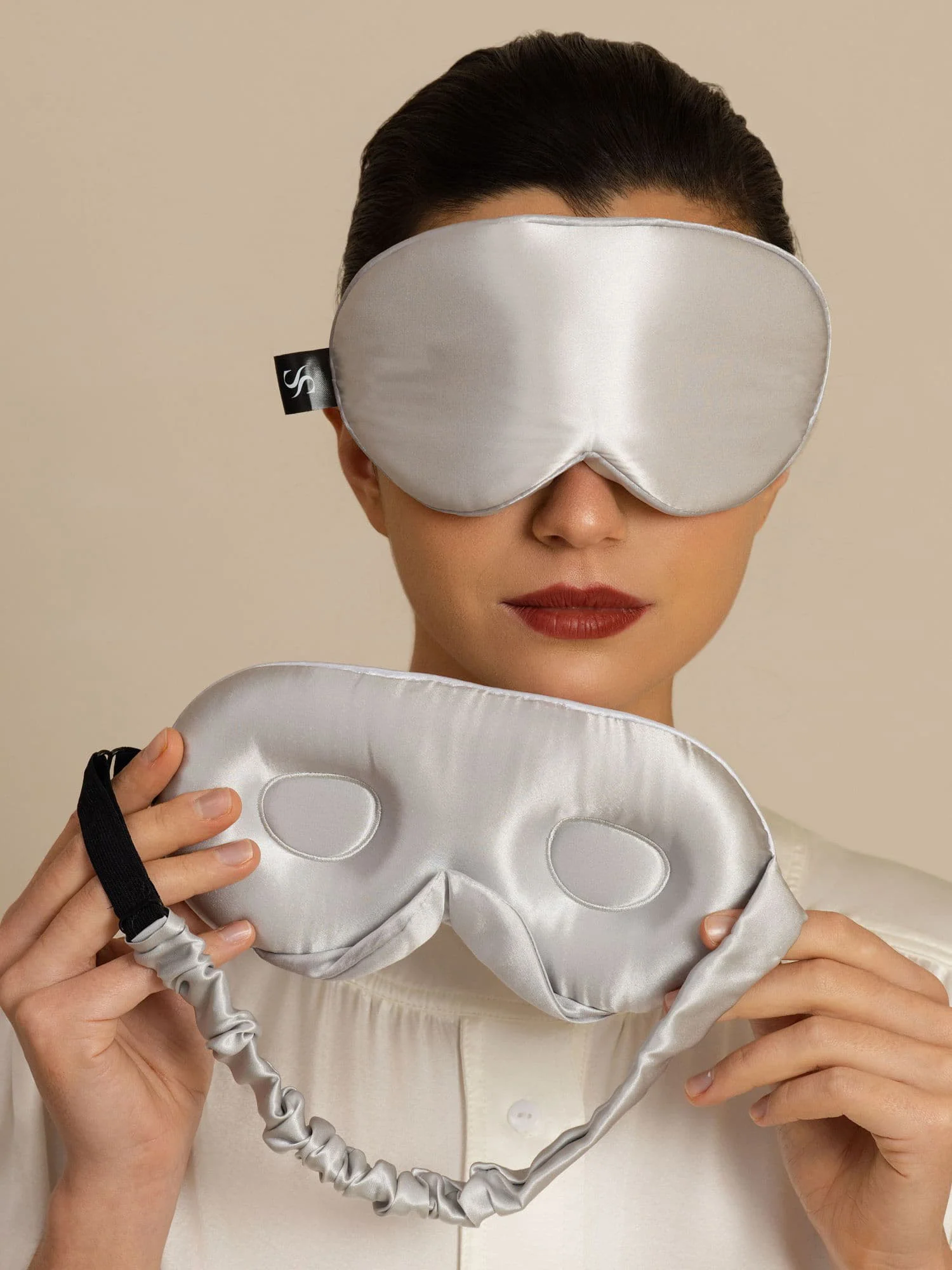 22 Momme Pure Silk 3D Sleep Mask With Upgraded Nose Wings - Image 18