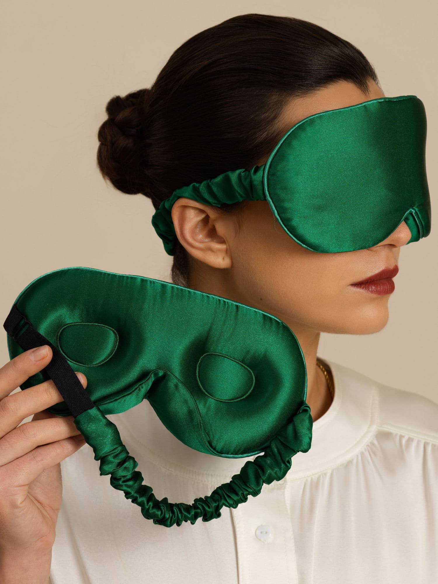 22 Momme Pure Silk 3D Sleep Mask With Upgraded Nose Wings - Image 19