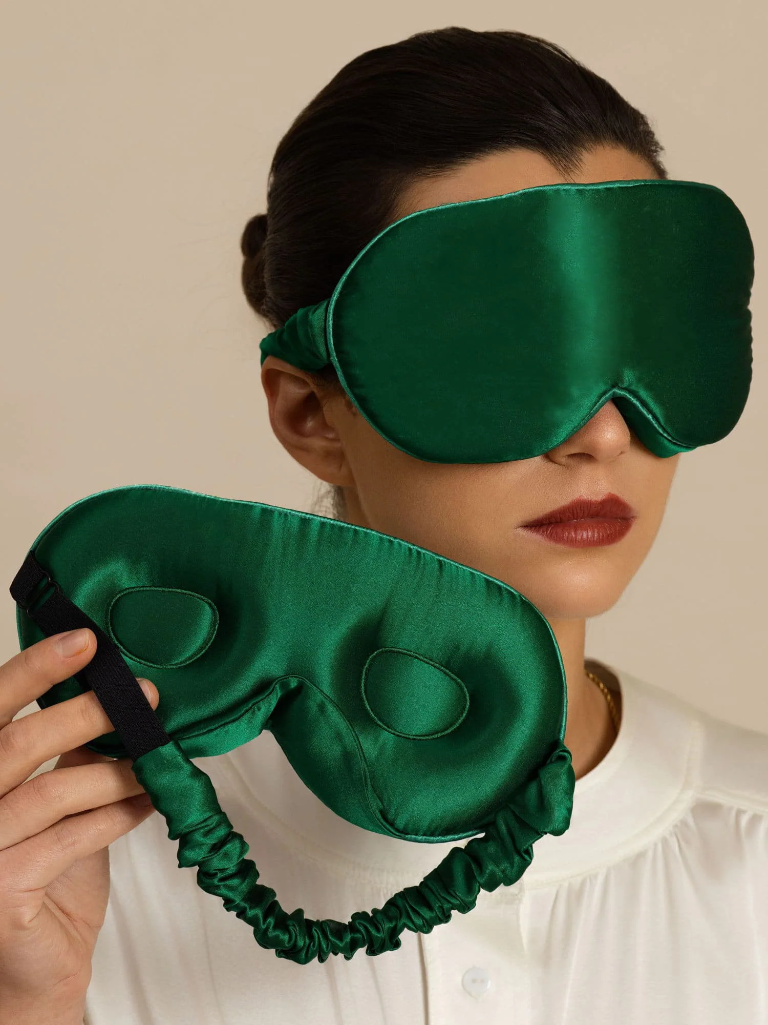 22 Momme Pure Silk 3D Sleep Mask With Upgraded Nose Wings - Image 20