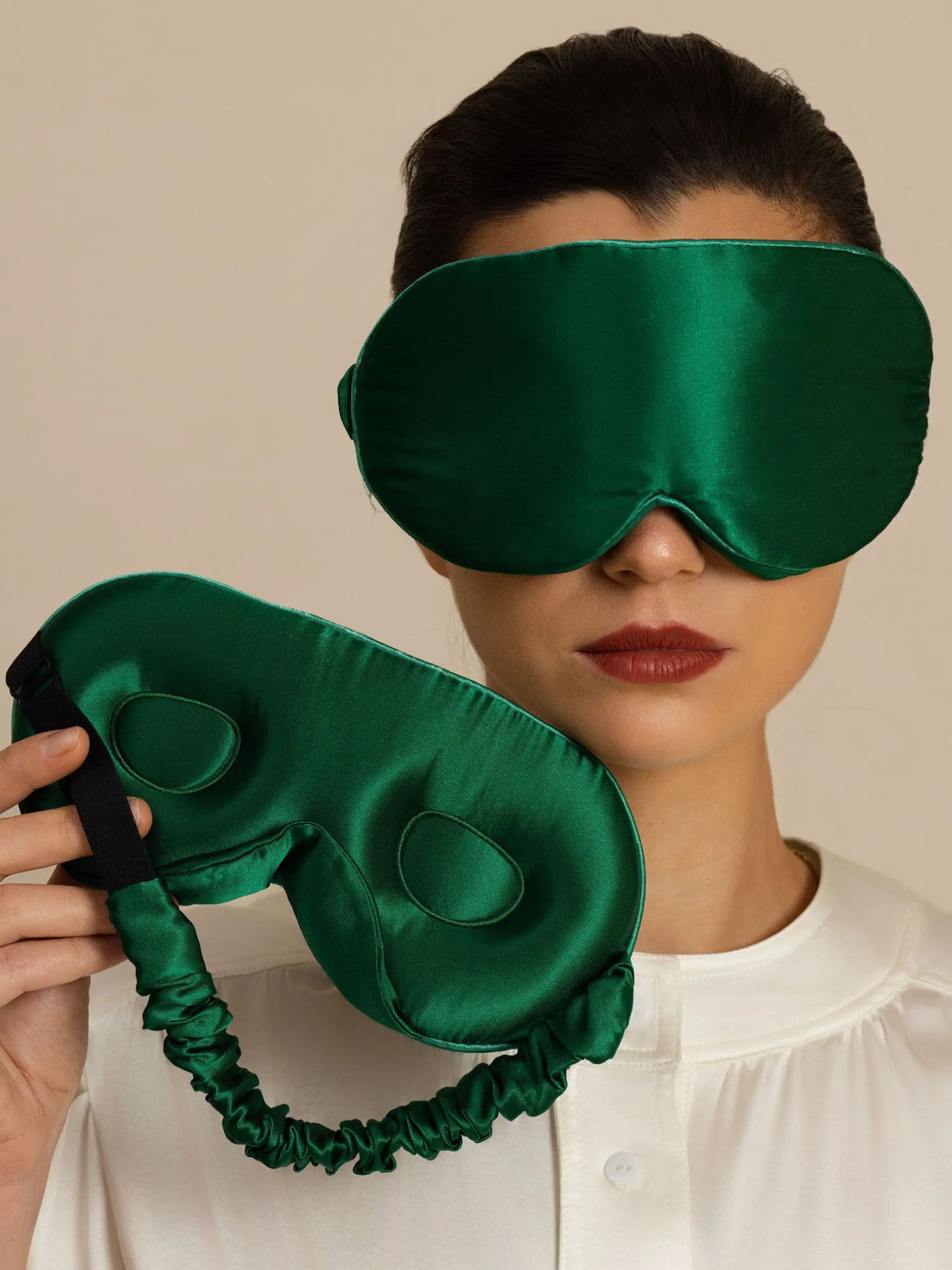 22 Momme Pure Silk 3D Sleep Mask With Upgraded Nose Wings - Image 21