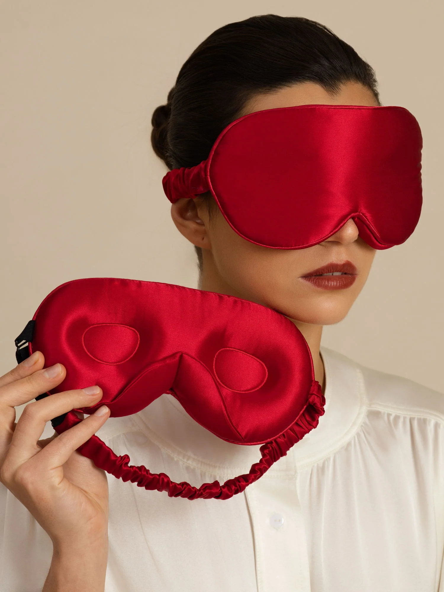 22 Momme Pure Silk 3D Sleep Mask With Upgraded Nose Wings - Image 24