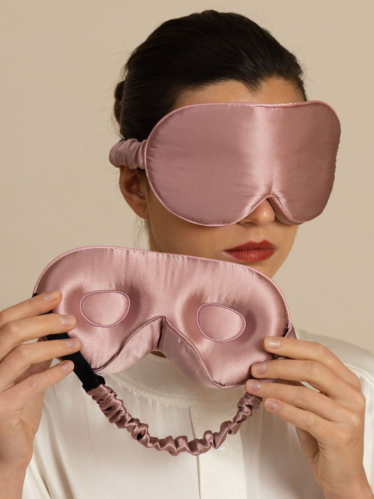 22 Momme Pure Silk 3D Sleep Mask With Upgraded Nose Wings - Image 4