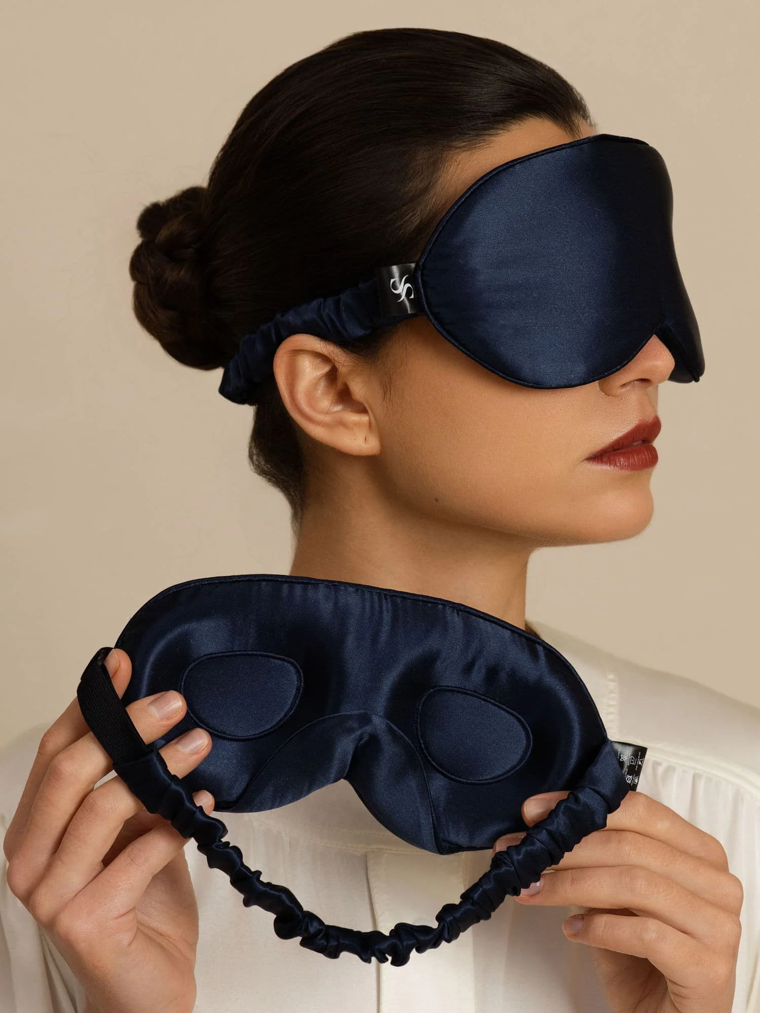 22 Momme Pure Silk 3D Sleep Mask With Upgraded Nose Wings - Image 7