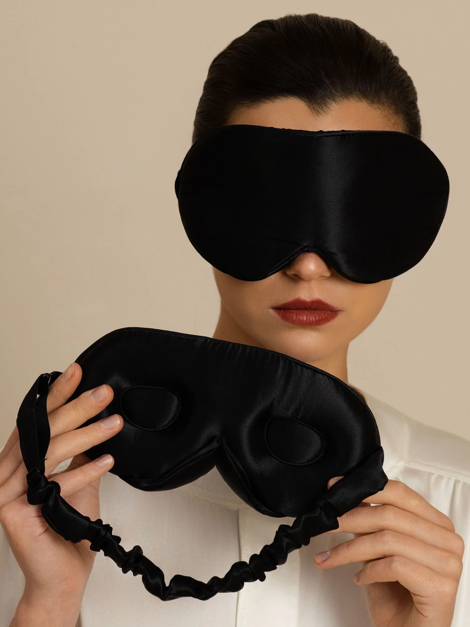 22 Momme Pure Silk 3D Sleep Mask With Upgraded Nose Wings - Image 8