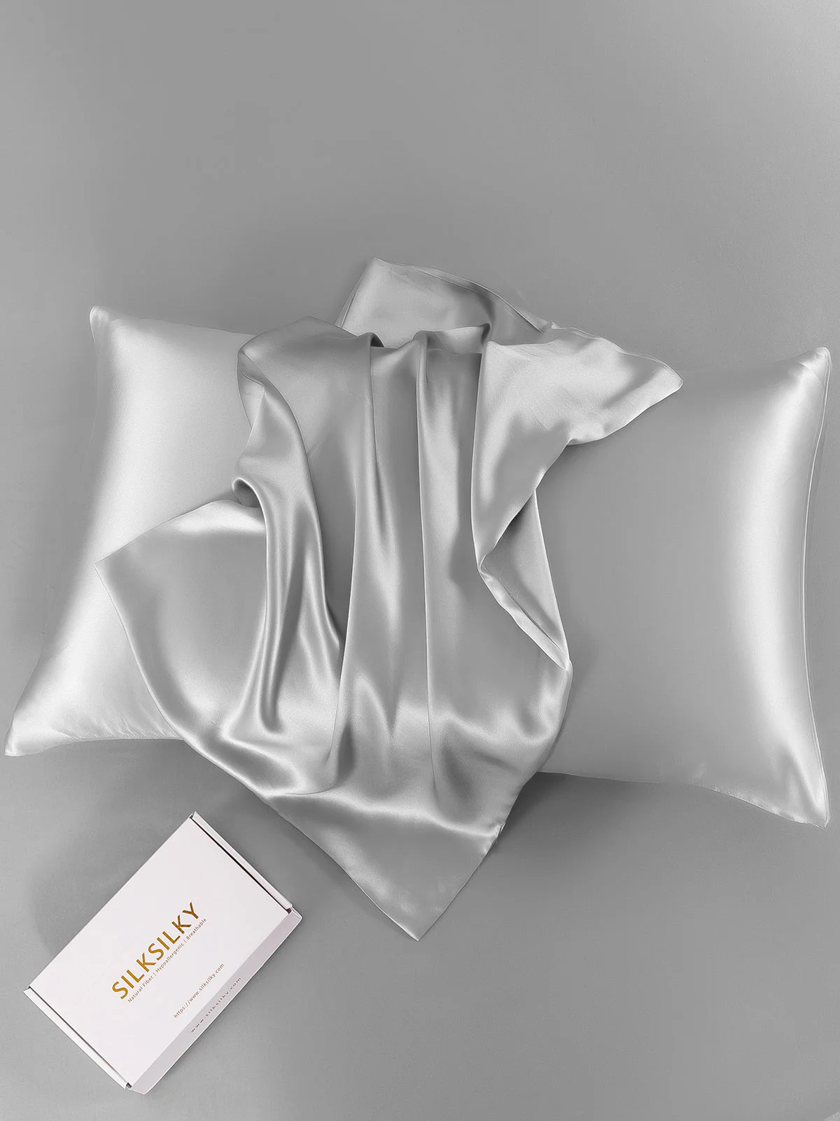 22Momme 100% Pure Silk Pillowcase - Hidden Zipper - Image 42