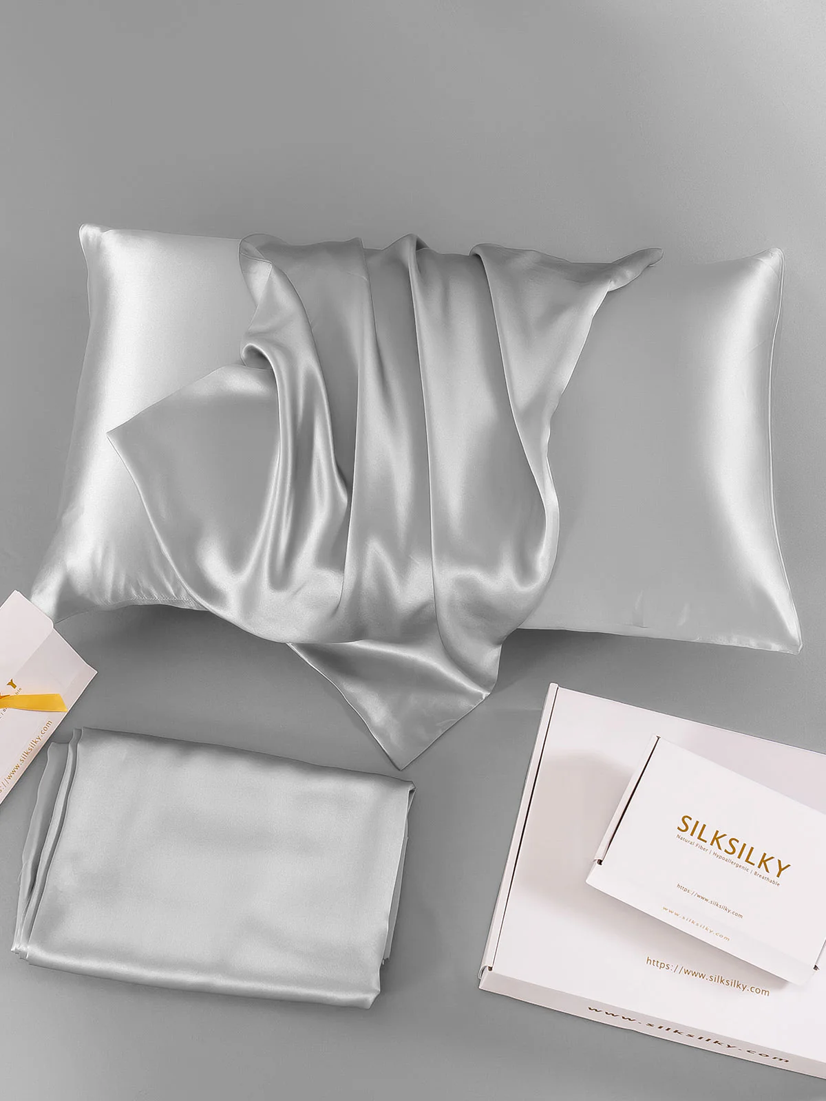 22Momme 100% Pure Silk Pillowcase - Hidden Zipper - Image 43