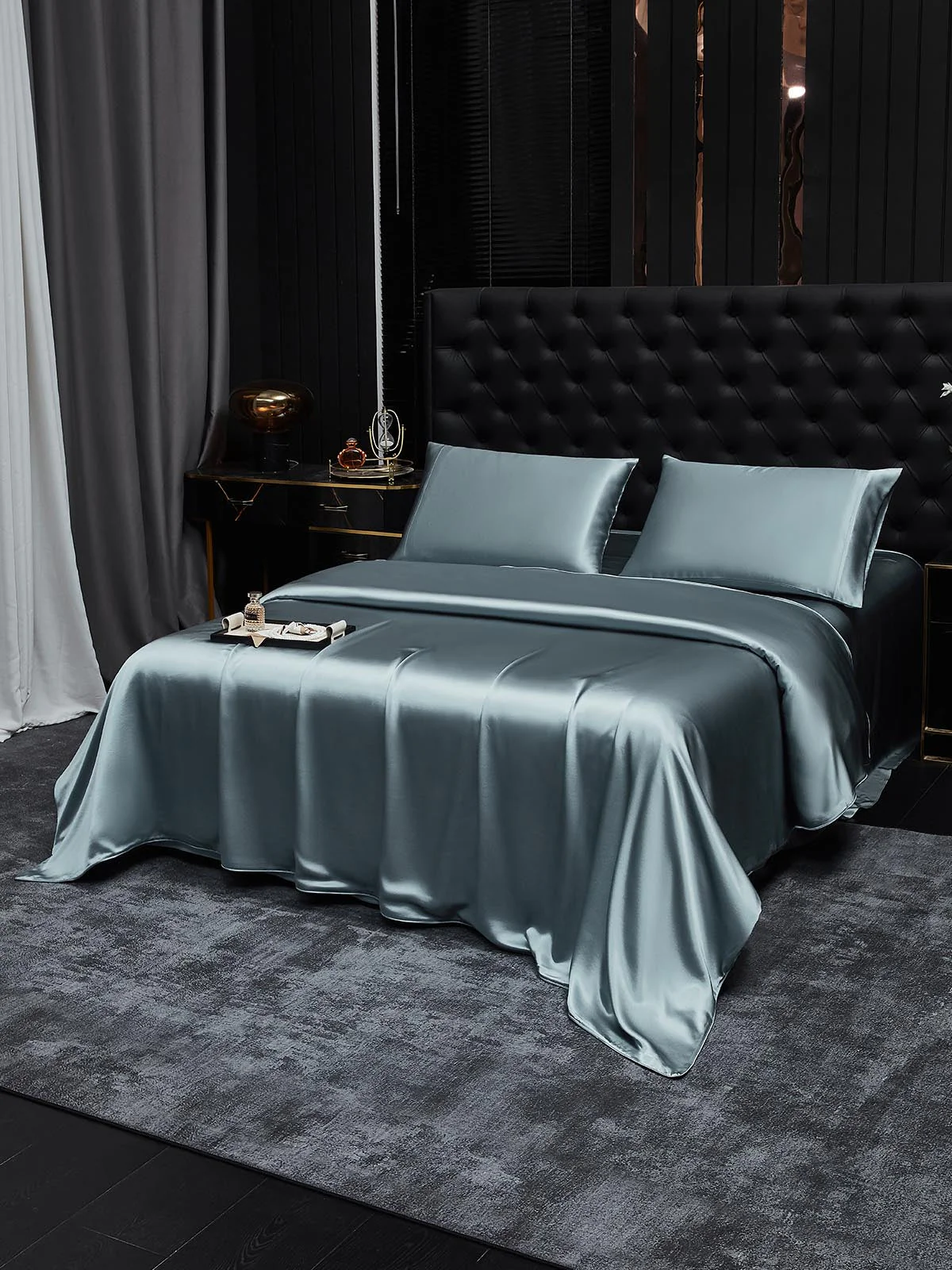 22Momme 3Pcs Silk Set Duvet Cover+2x Pillowcases - Image 52