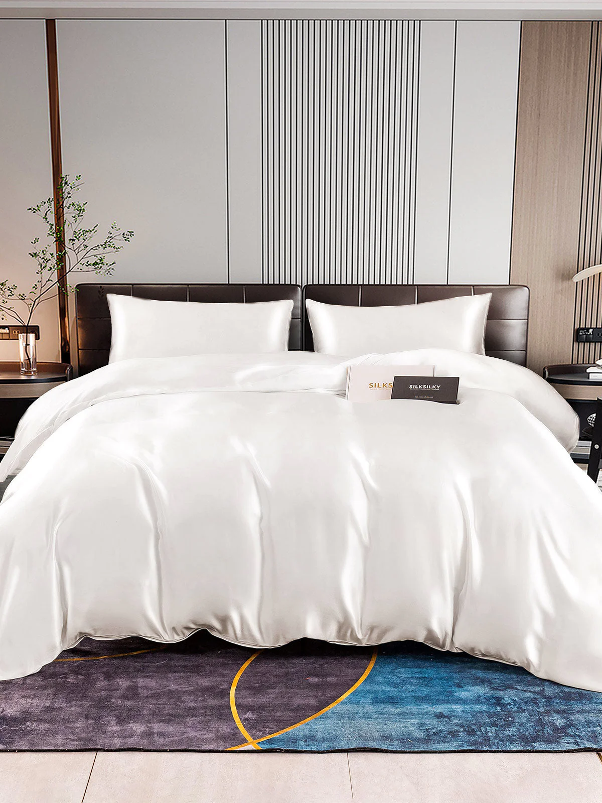 22Momme 4Pcs Silk Set Duvet Cover+Fitted Sheet+2x Pillowcases - Image 8