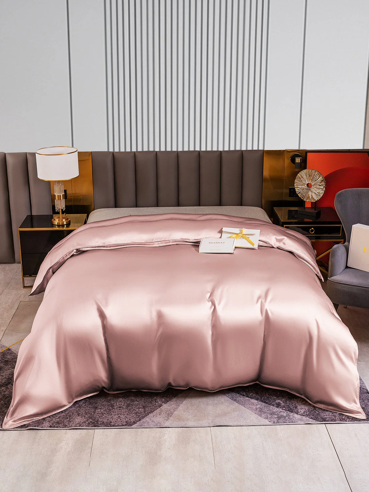 22Momme Mulberry Silk Seamless Duvet Cover - Image 11