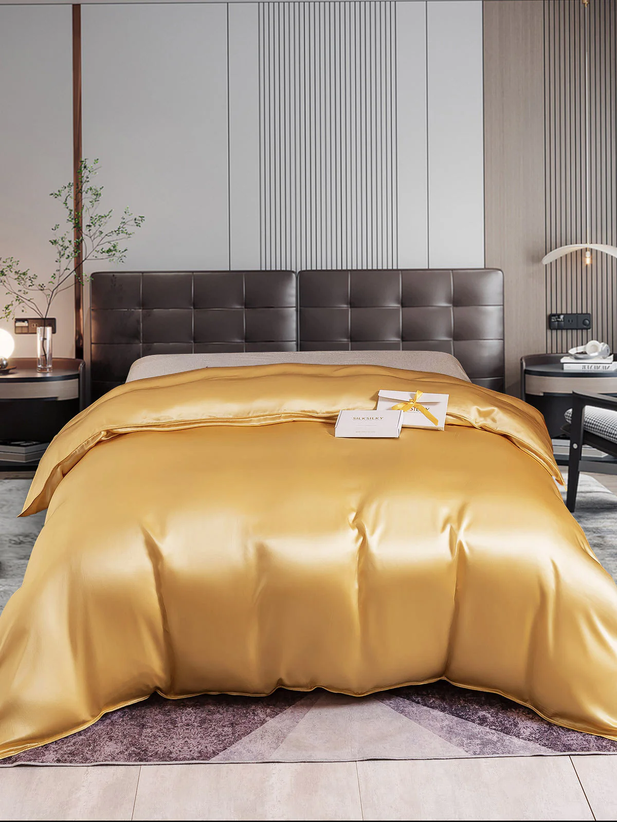 22Momme Mulberry Silk Seamless Duvet Cover - Image 14