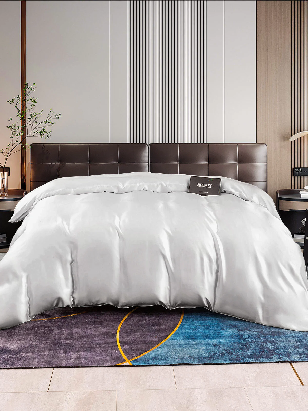 22Momme Mulberry Silk Seamless Duvet Cover - Image 25
