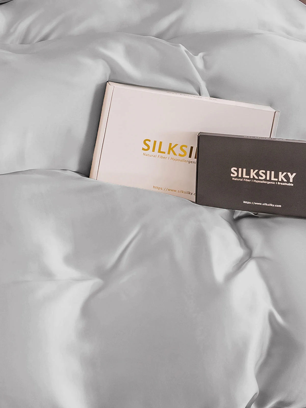 22Momme Mulberry Silk Seamless Duvet Cover - Image 27