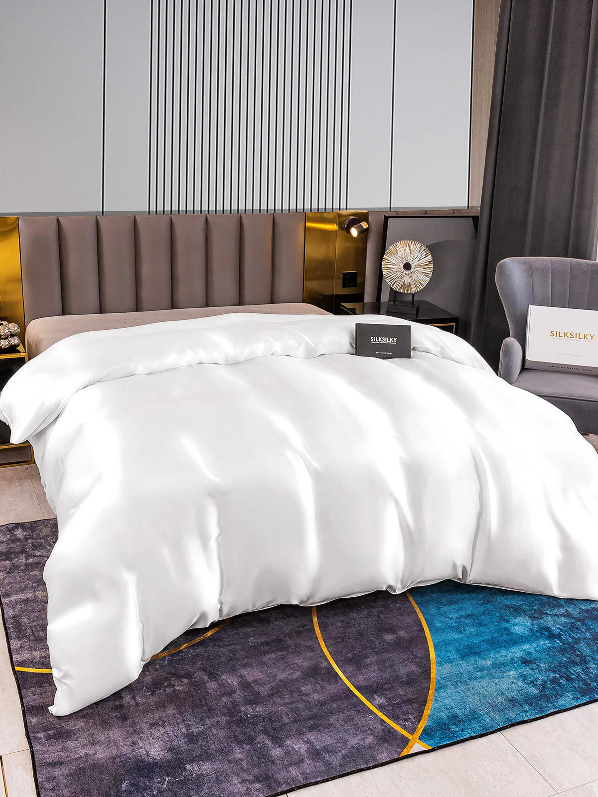 22Momme Mulberry Silk Seamless Duvet Cover - Image 3