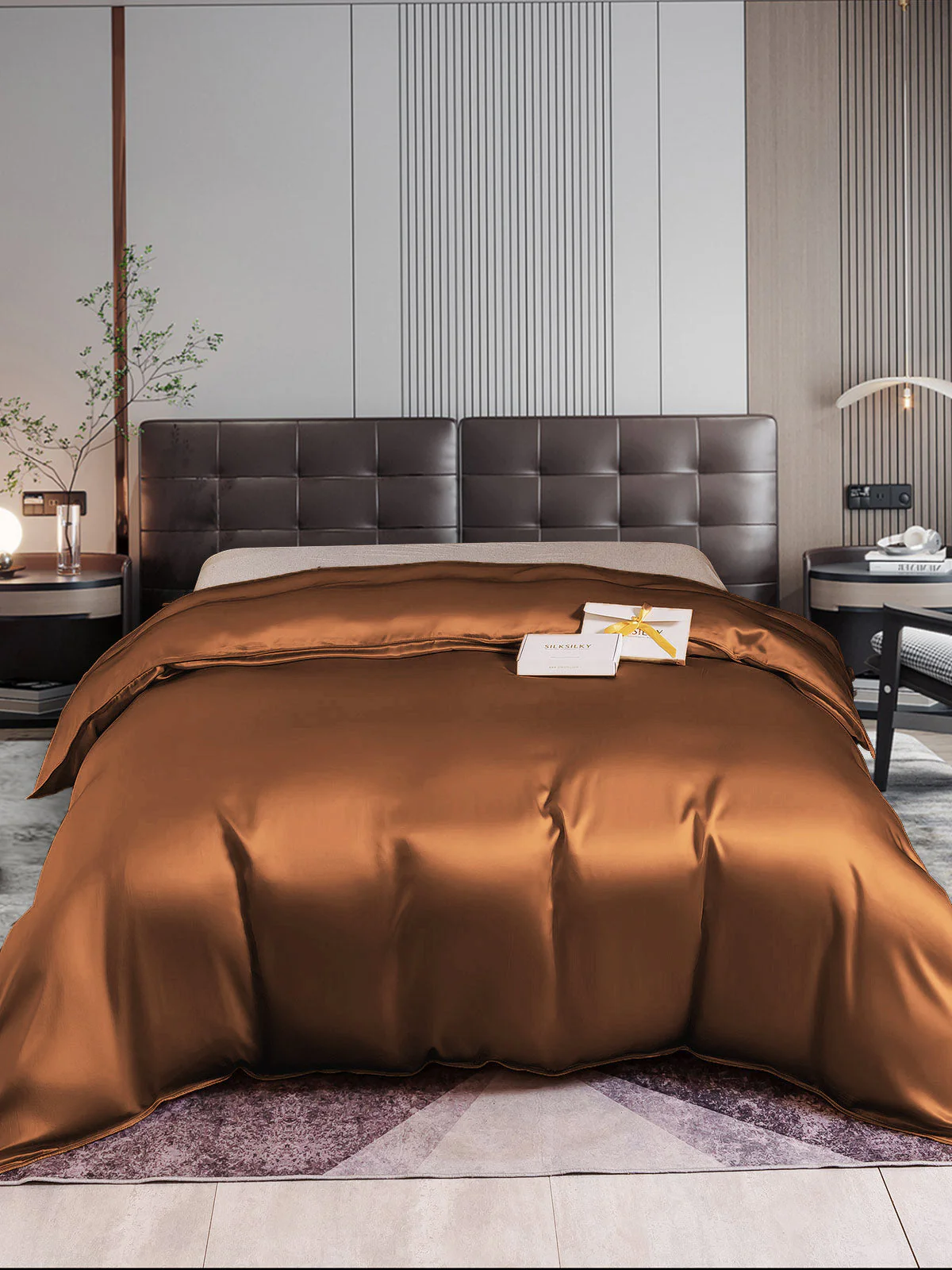 22Momme Mulberry Silk Seamless Duvet Cover - Image 34
