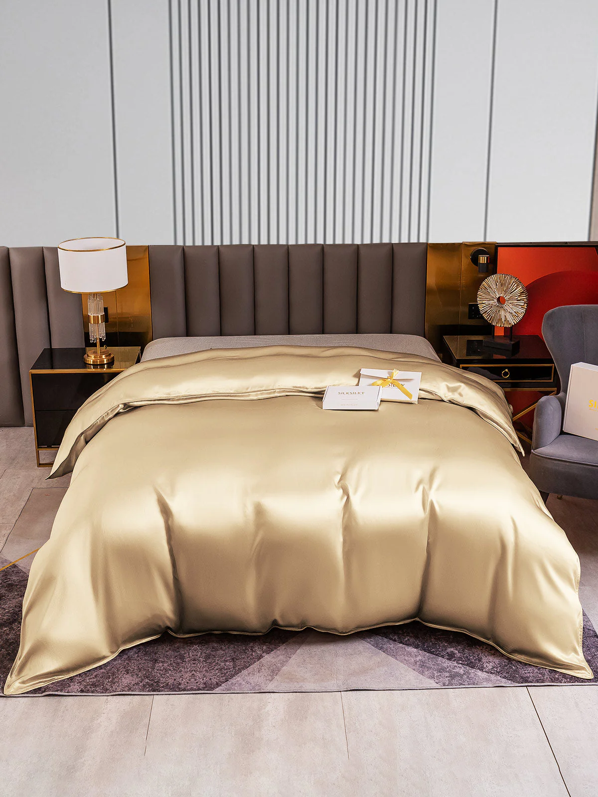 22Momme Mulberry Silk Seamless Duvet Cover - Image 37