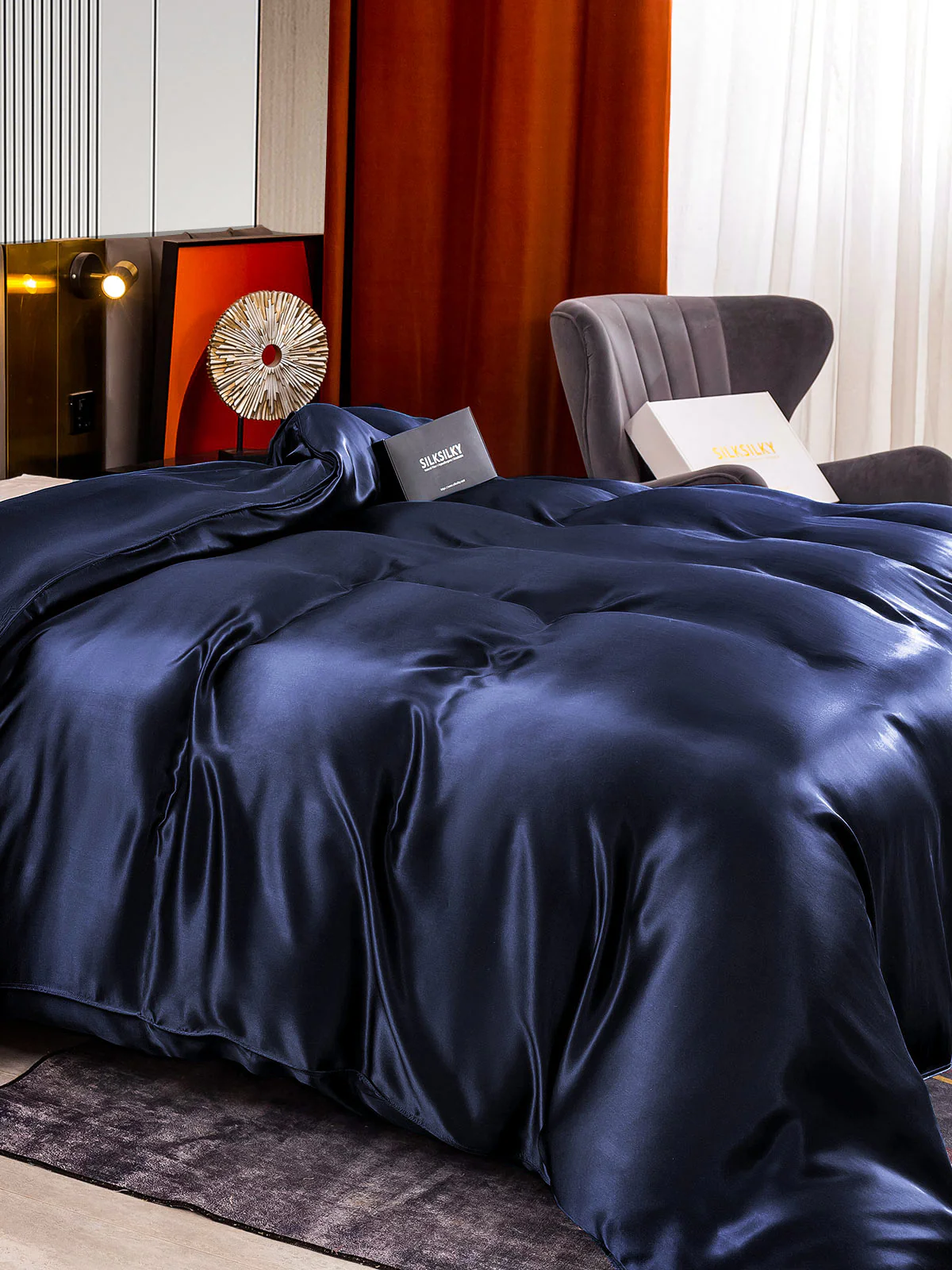 22Momme Mulberry Silk Seamless Duvet Cover - Image 9