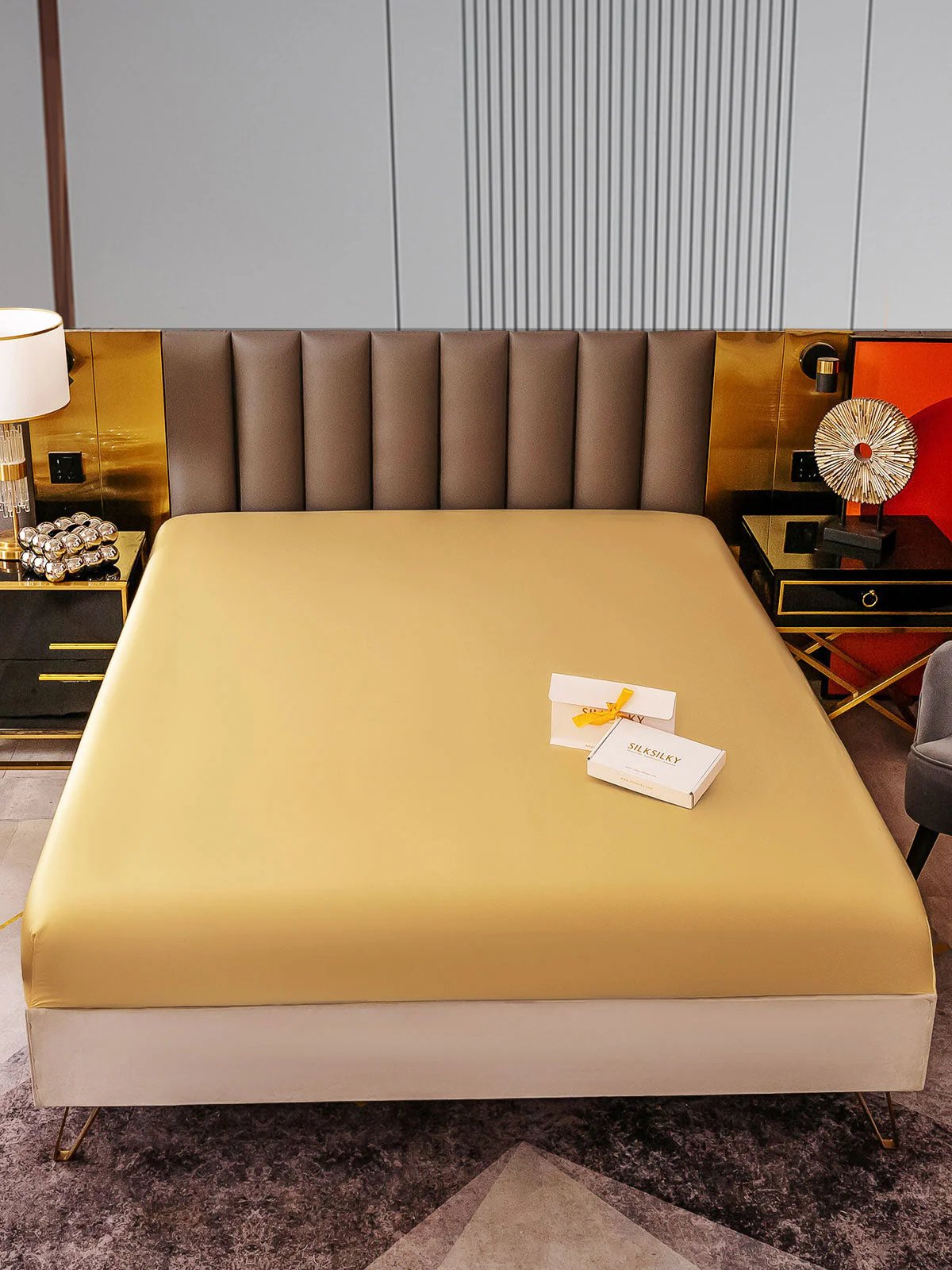 22Momme Mulberry Silk Seamless Fitted Sheet - Image 18