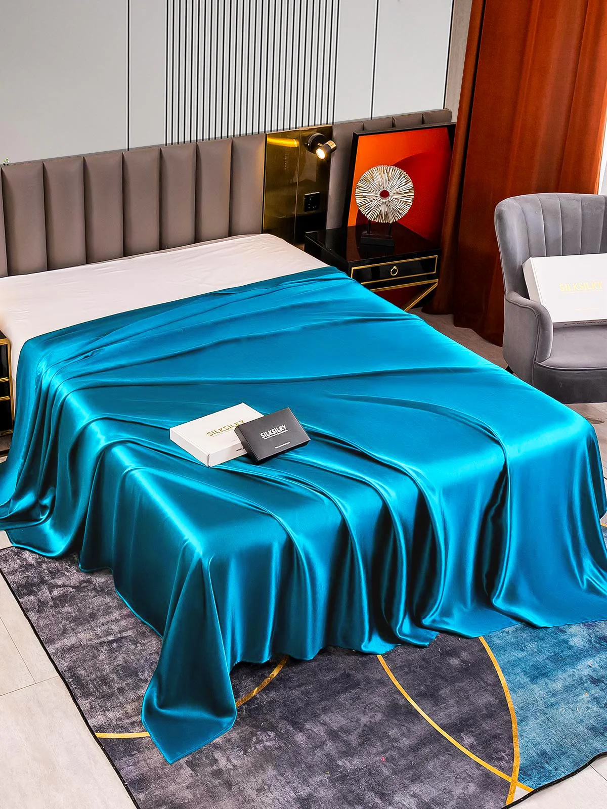 22Momme Mulberry Silk Seamless Flat Sheet - Image 32