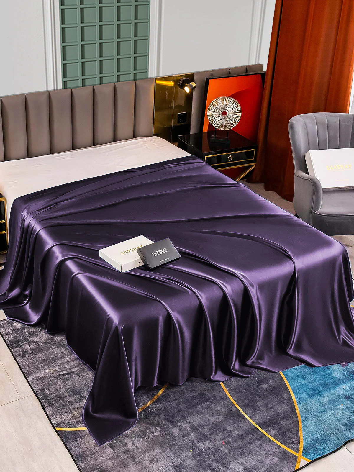 22Momme Mulberry Silk Seamless Flat Sheet - Image 45