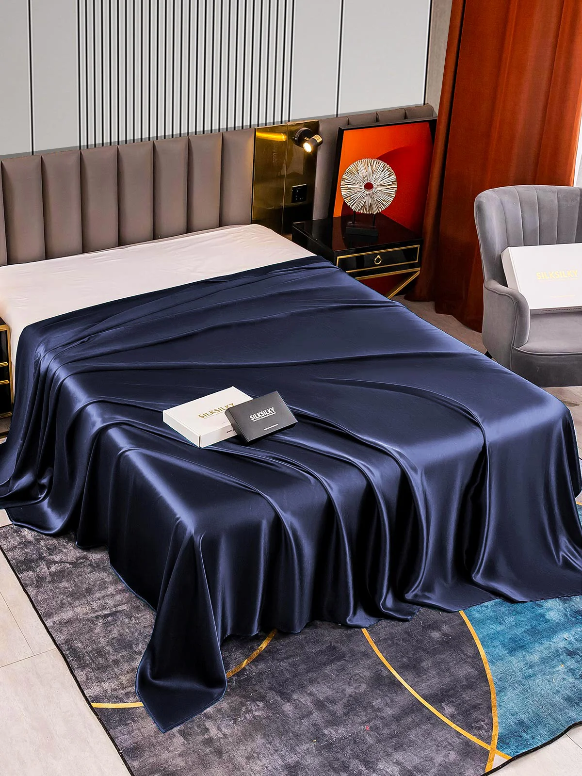 22Momme Mulberry Silk Seamless Flat Sheet - Image 7
