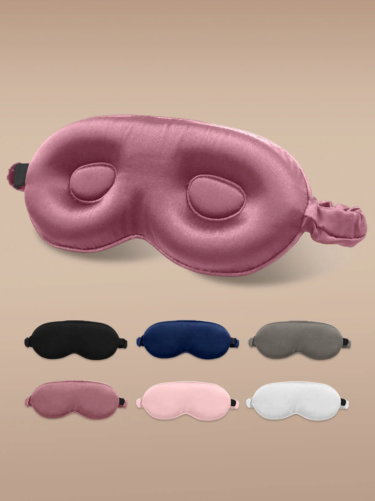 22Momme Pure Silk 3D Contoured Adjustable Eye Mask - Image 13