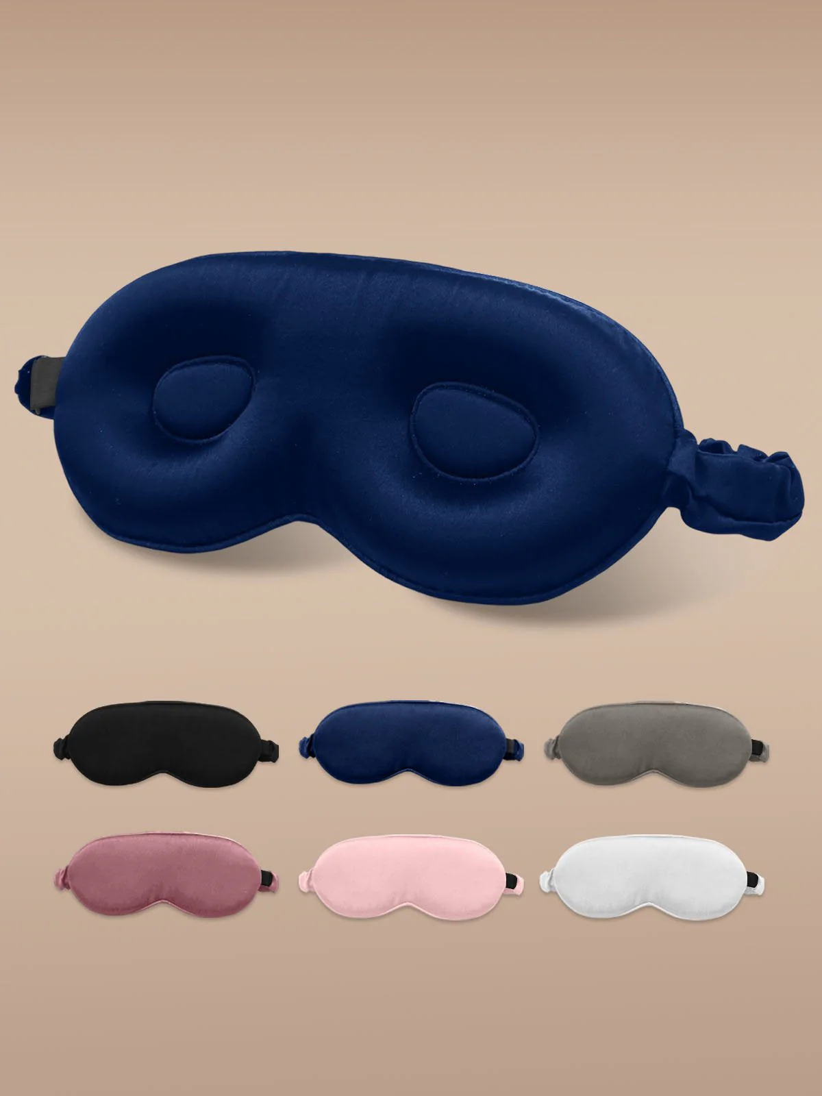 22Momme Pure Silk 3D Contoured Adjustable Eye Mask - Image 19