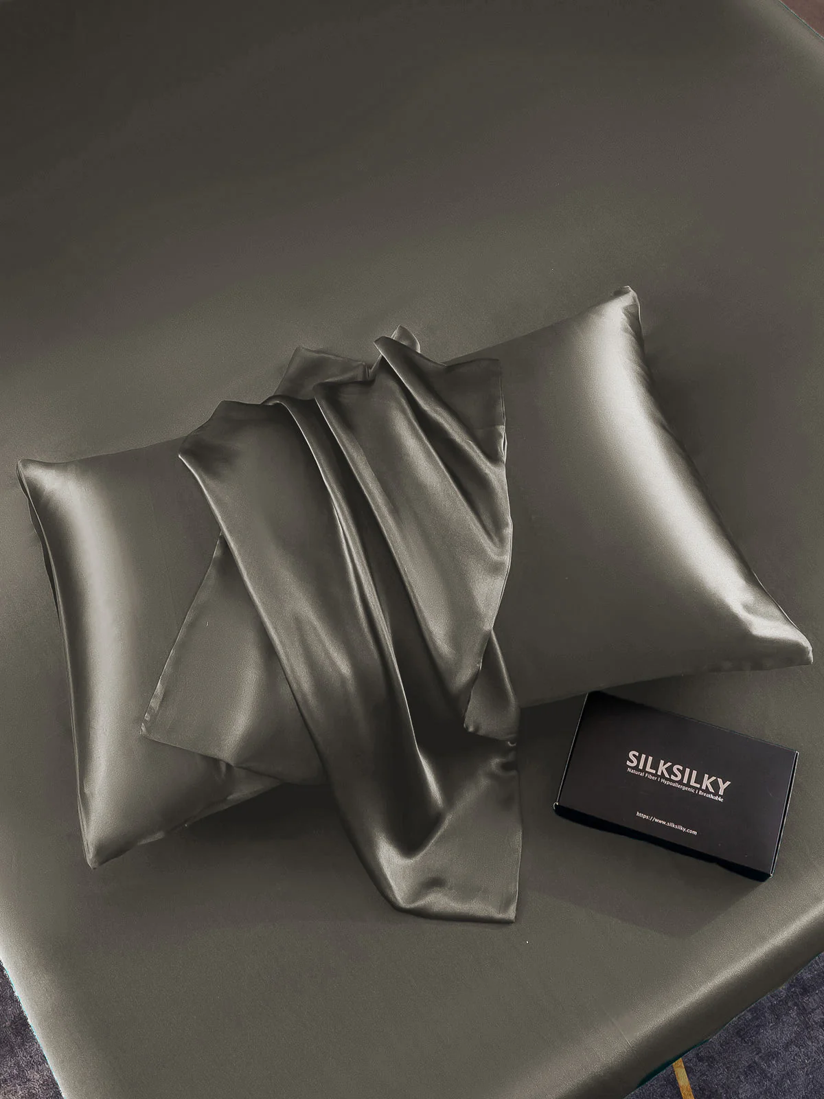 2Pcs 22Momme Pure Silk Pillowcases Bundle - Envelope Closure - Image 19