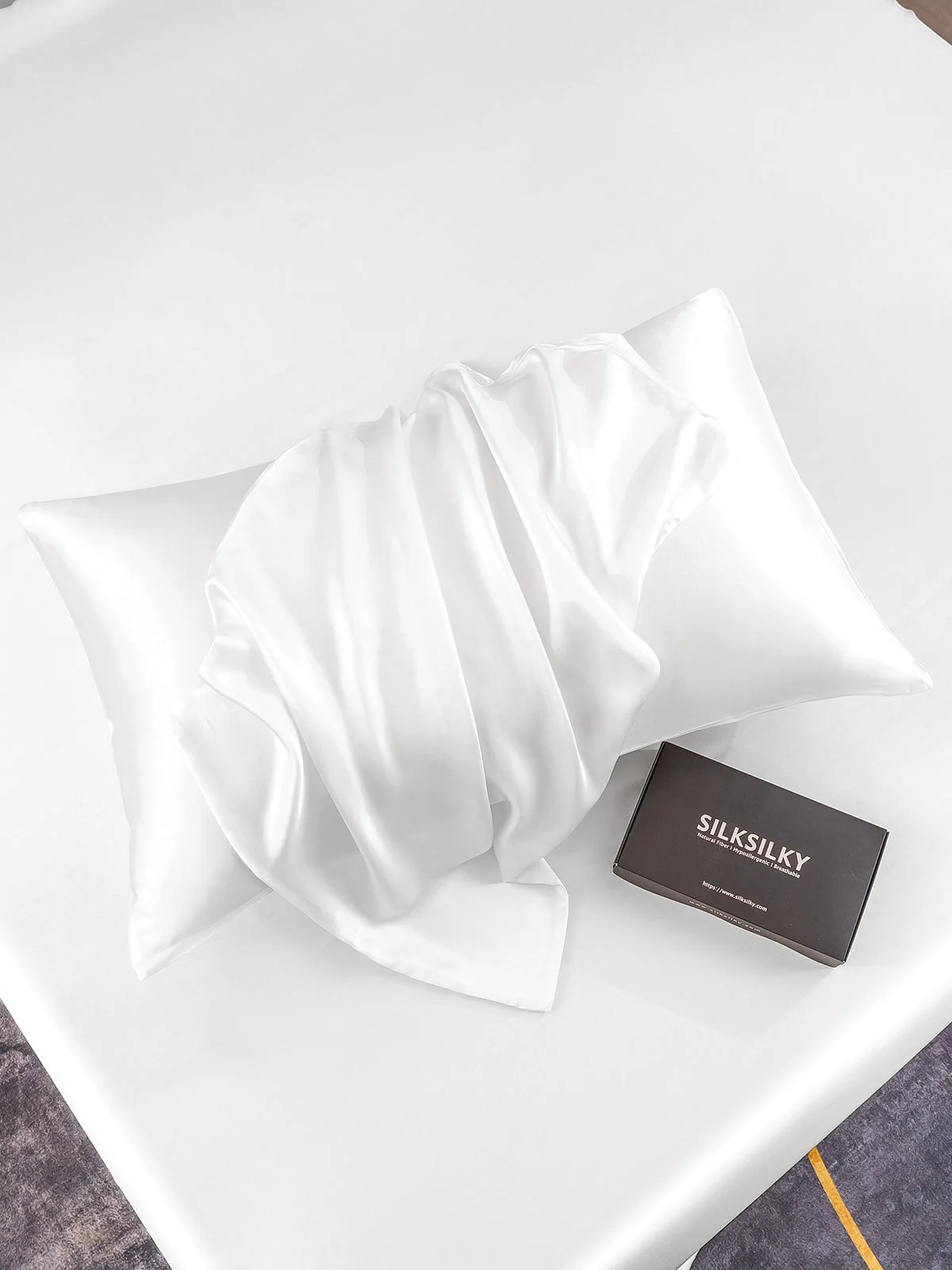 2Pcs 22Momme Pure Silk Pillowcases Bundle - Envelope Closure - Image 29
