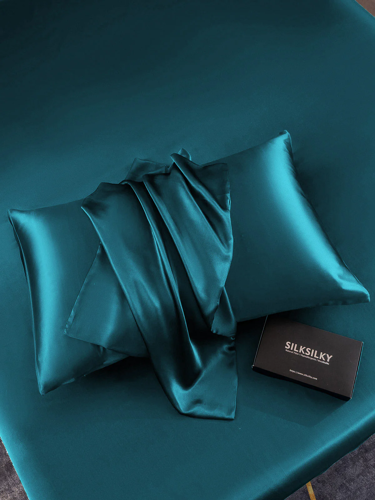 2Pcs 22Momme Pure Silk Pillowcases Bundle - Envelope Closure - Image 4