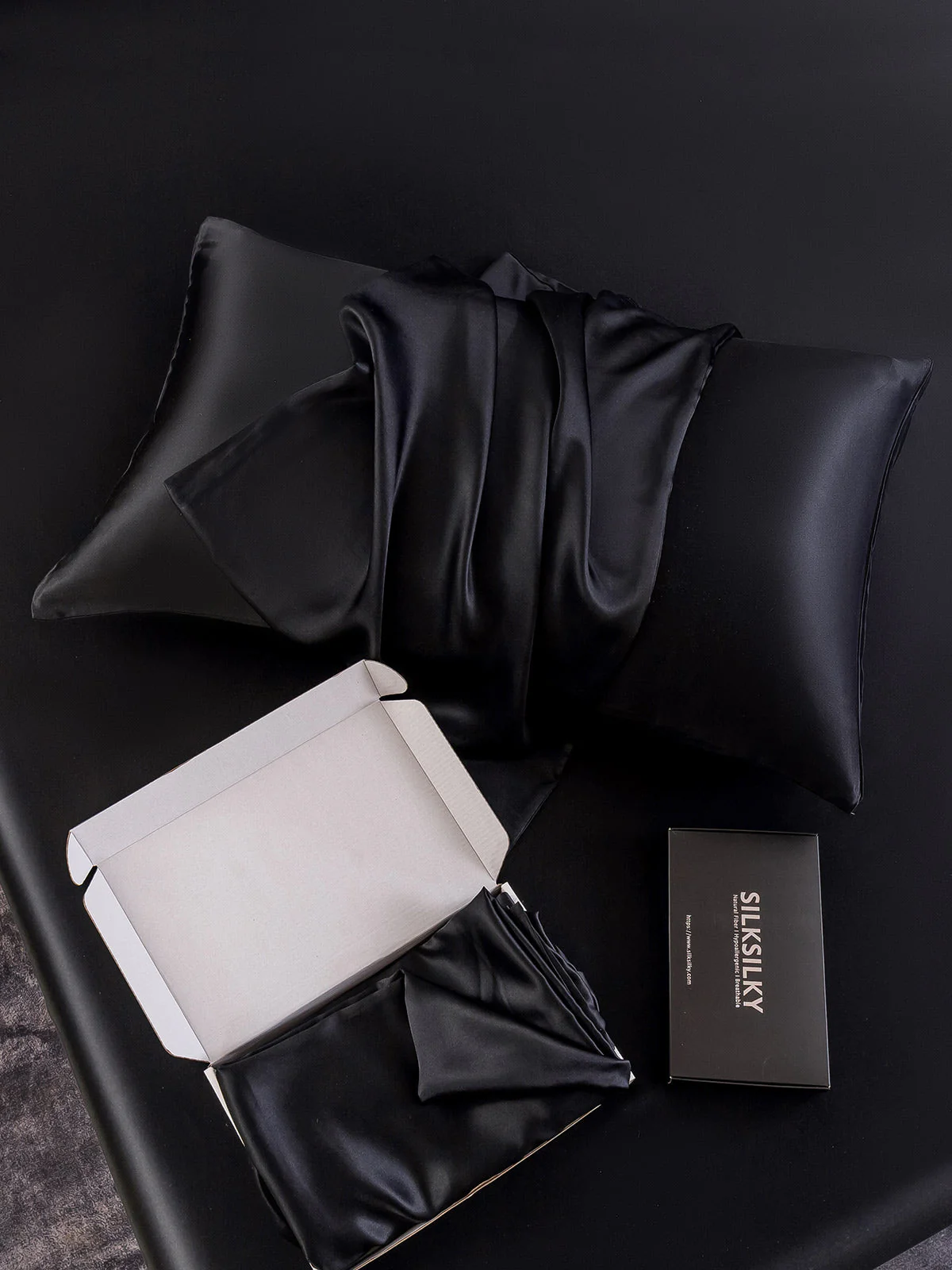 2Pcs 22Momme Pure Silk Pillowcases Bundle - Envelope Closure - Image 9