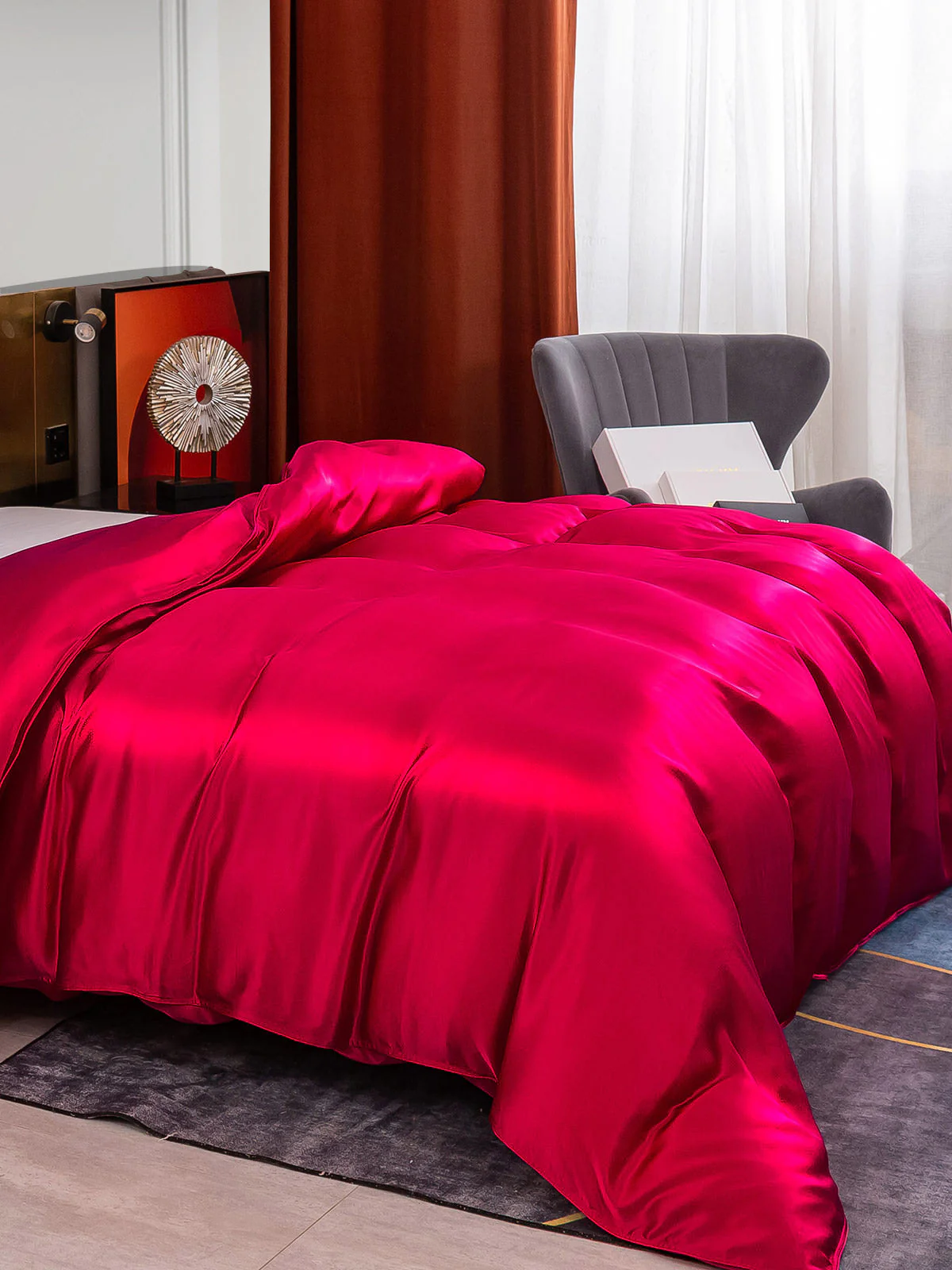 25Momme Mulberry Silk Seamless Duvet Cover (WITHOUT PILLOWCASES) - Image 16