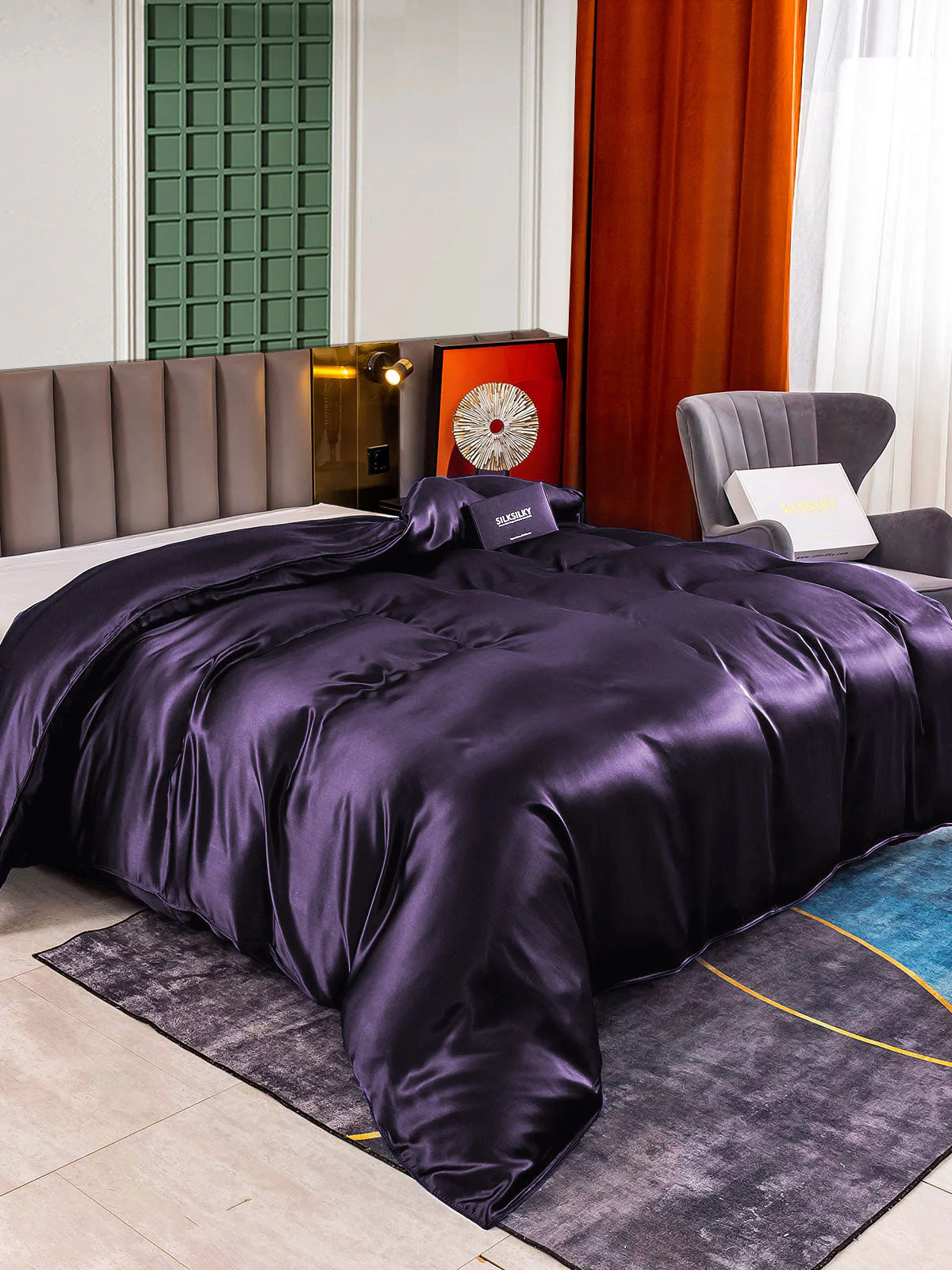 25Momme Mulberry Silk Seamless Duvet Cover (WITHOUT PILLOWCASES) - Image 19