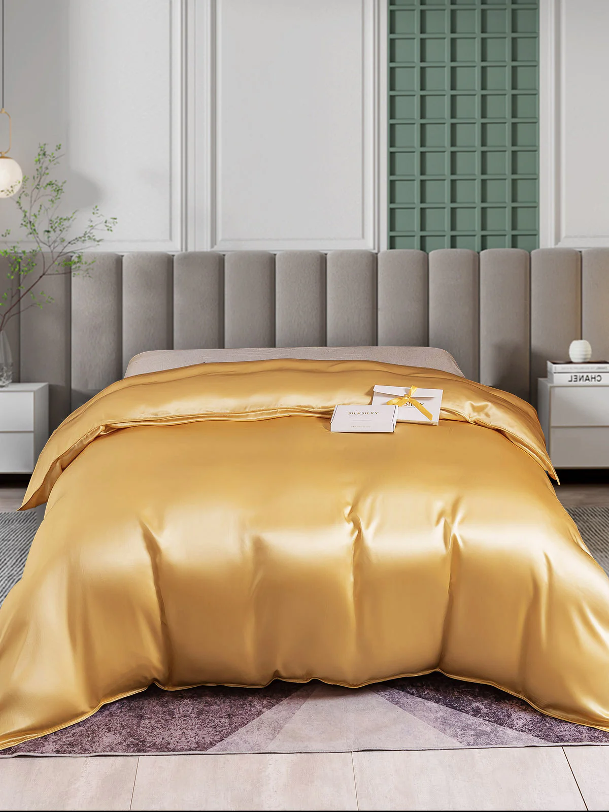 25Momme Mulberry Silk Seamless Duvet Cover (WITHOUT PILLOWCASES) - Image 23