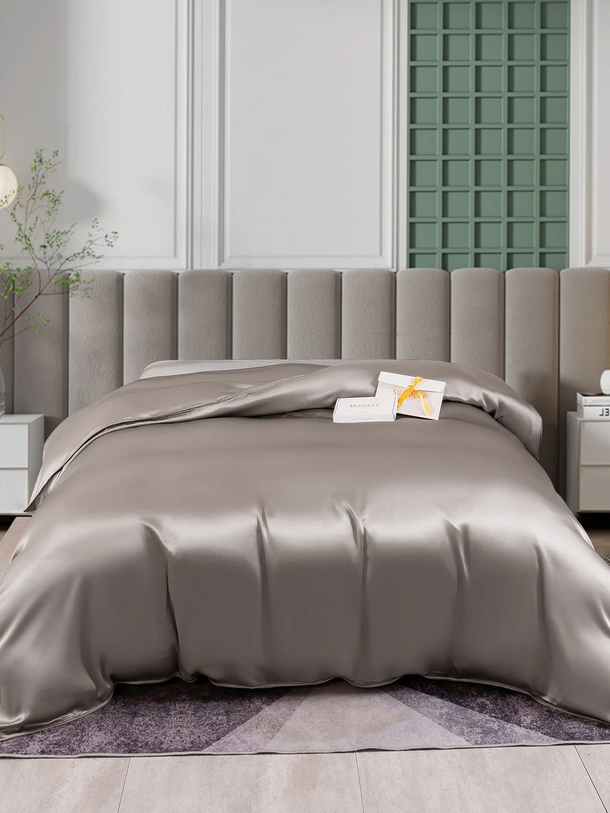 25Momme Mulberry Silk Seamless Duvet Cover (WITHOUT PILLOWCASES) - Image 26