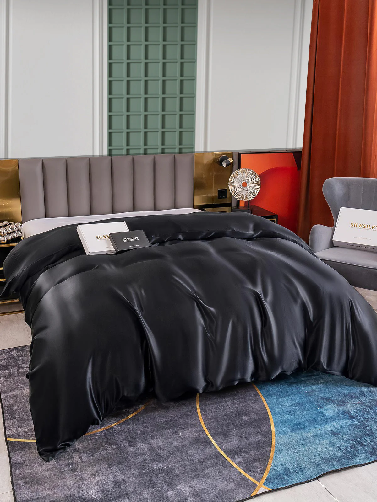 25Momme Mulberry Silk Seamless Duvet Cover (WITHOUT PILLOWCASES) - Image 31
