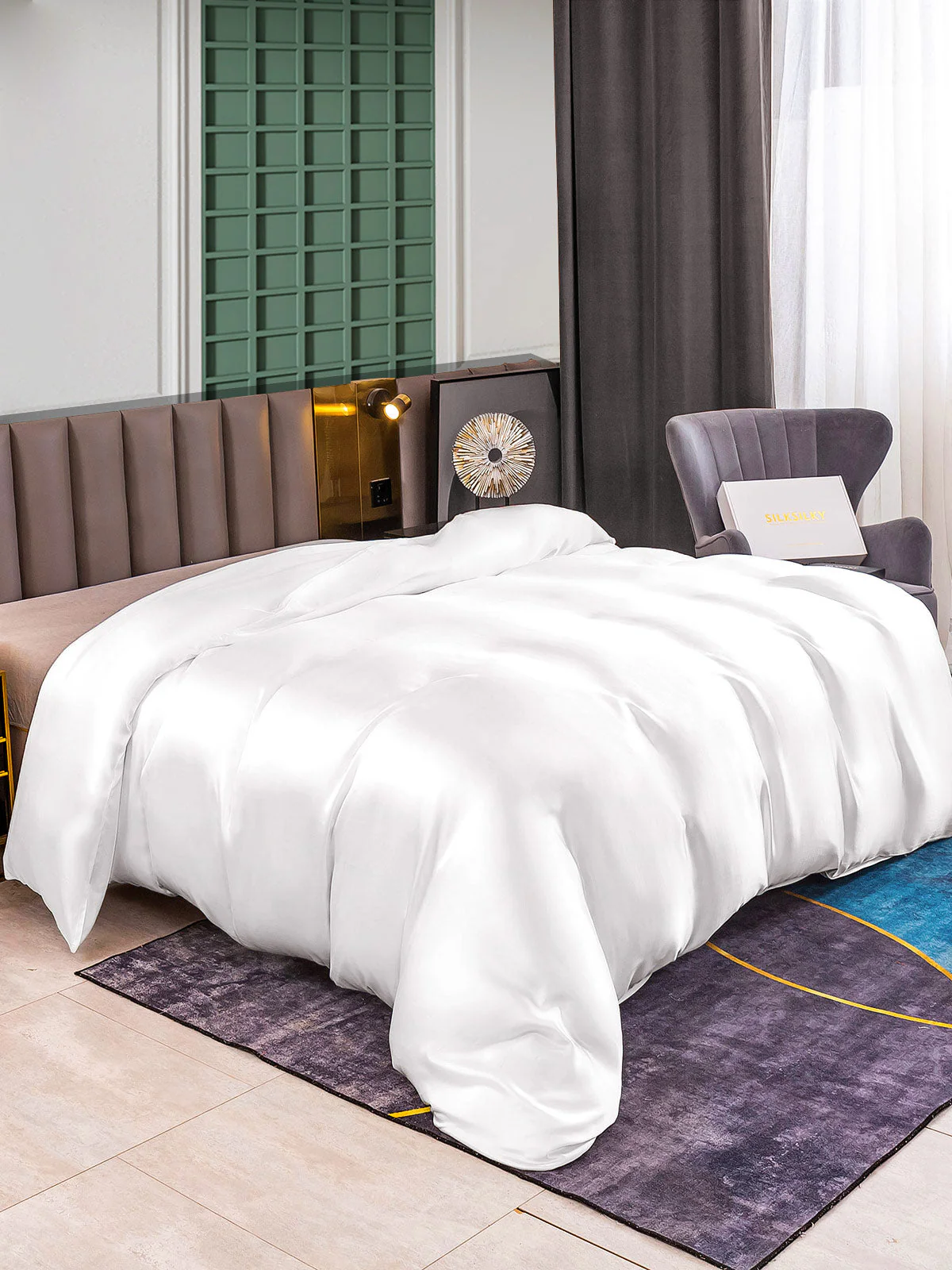25Momme Mulberry Silk Seamless Duvet Cover (WITHOUT PILLOWCASES) - Image 4