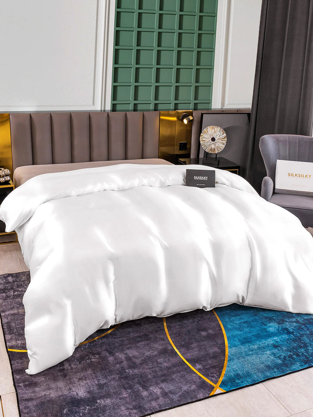 25Momme Mulberry Silk Seamless Duvet Cover (WITHOUT PILLOWCASES) - Image 5