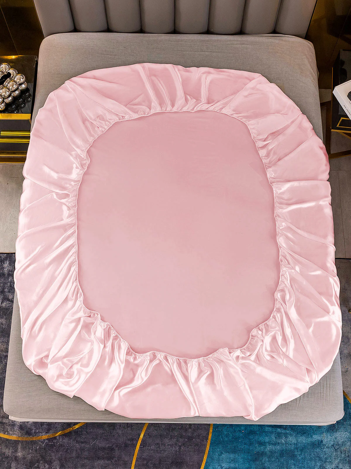 25Momme Mulberry Silk Seamless Fitted Sheet - Image 15