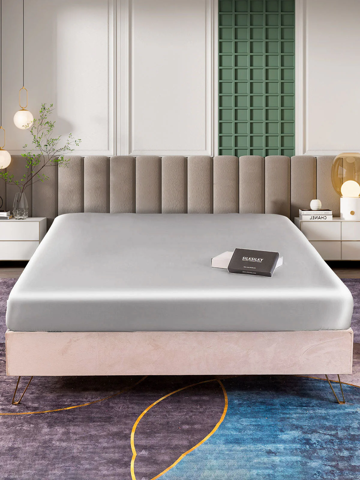 25Momme Mulberry Silk Seamless Fitted Sheet - Image 18