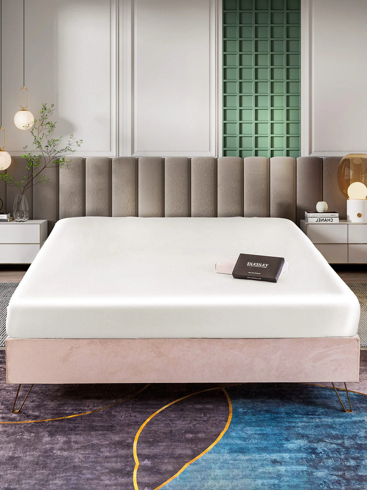 25Momme Mulberry Silk Seamless Fitted Sheet - Image 2