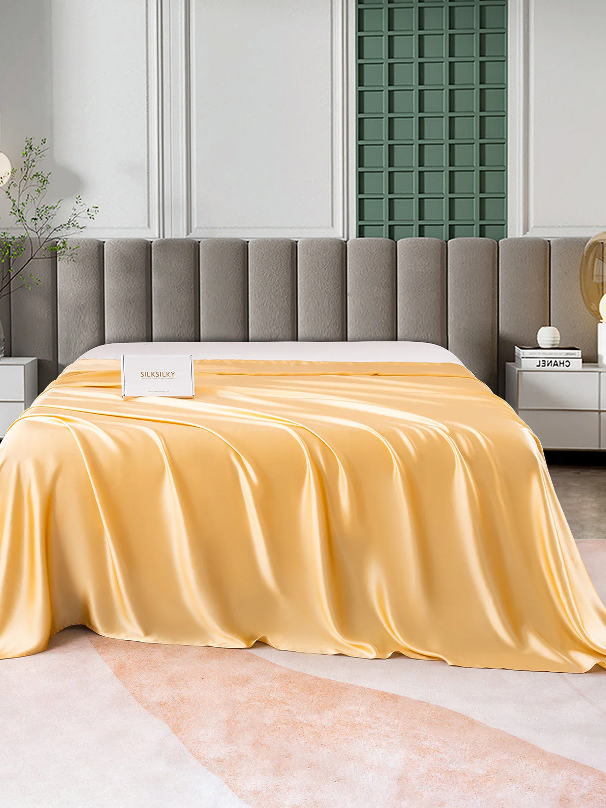 25Momme Mulberry Silk Seamless Flat Sheet - Image 23