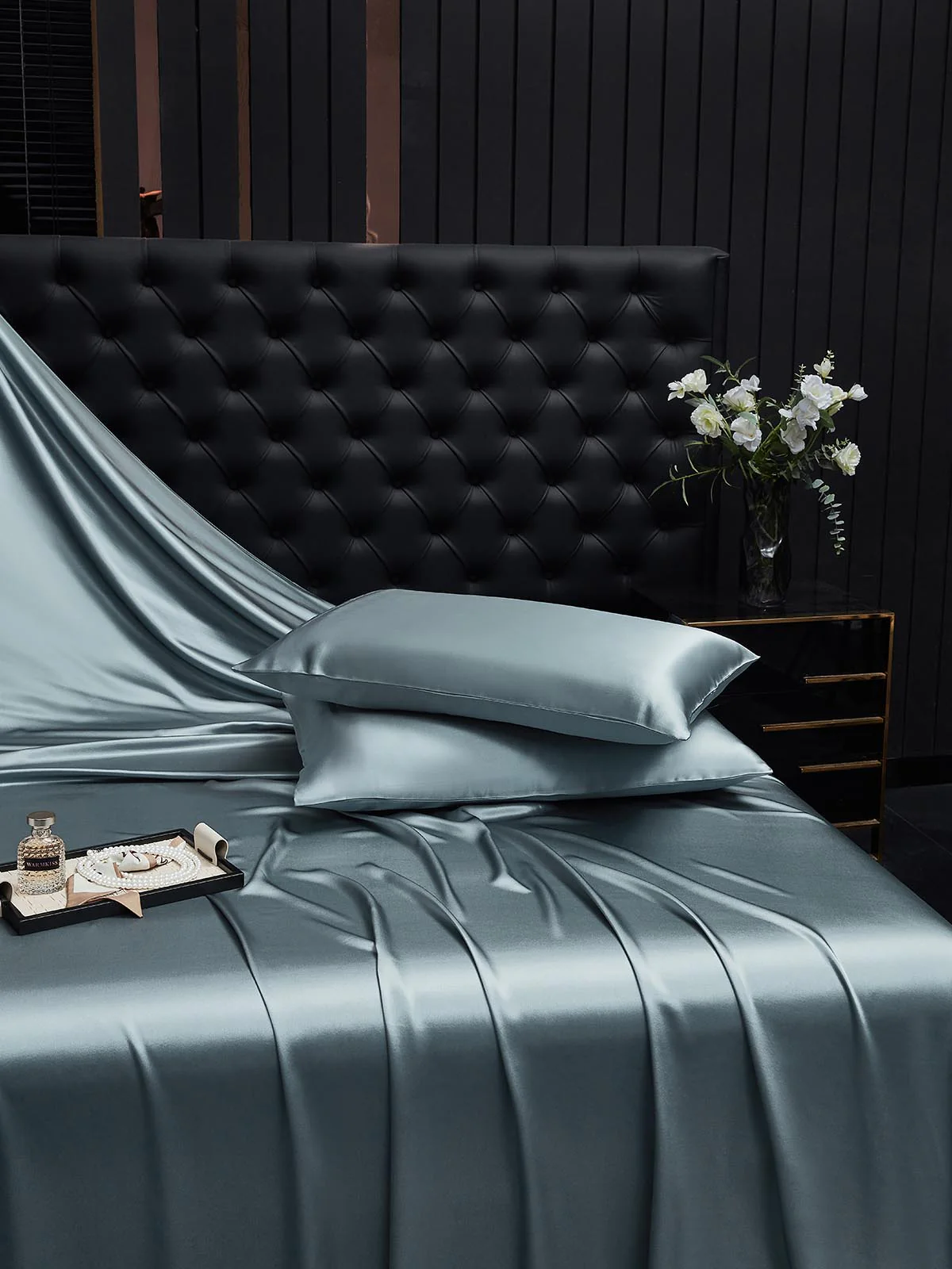 2Pcs 19Momme Pure Silk Pillowcases Bundle - Hidden Zipper - Image 125