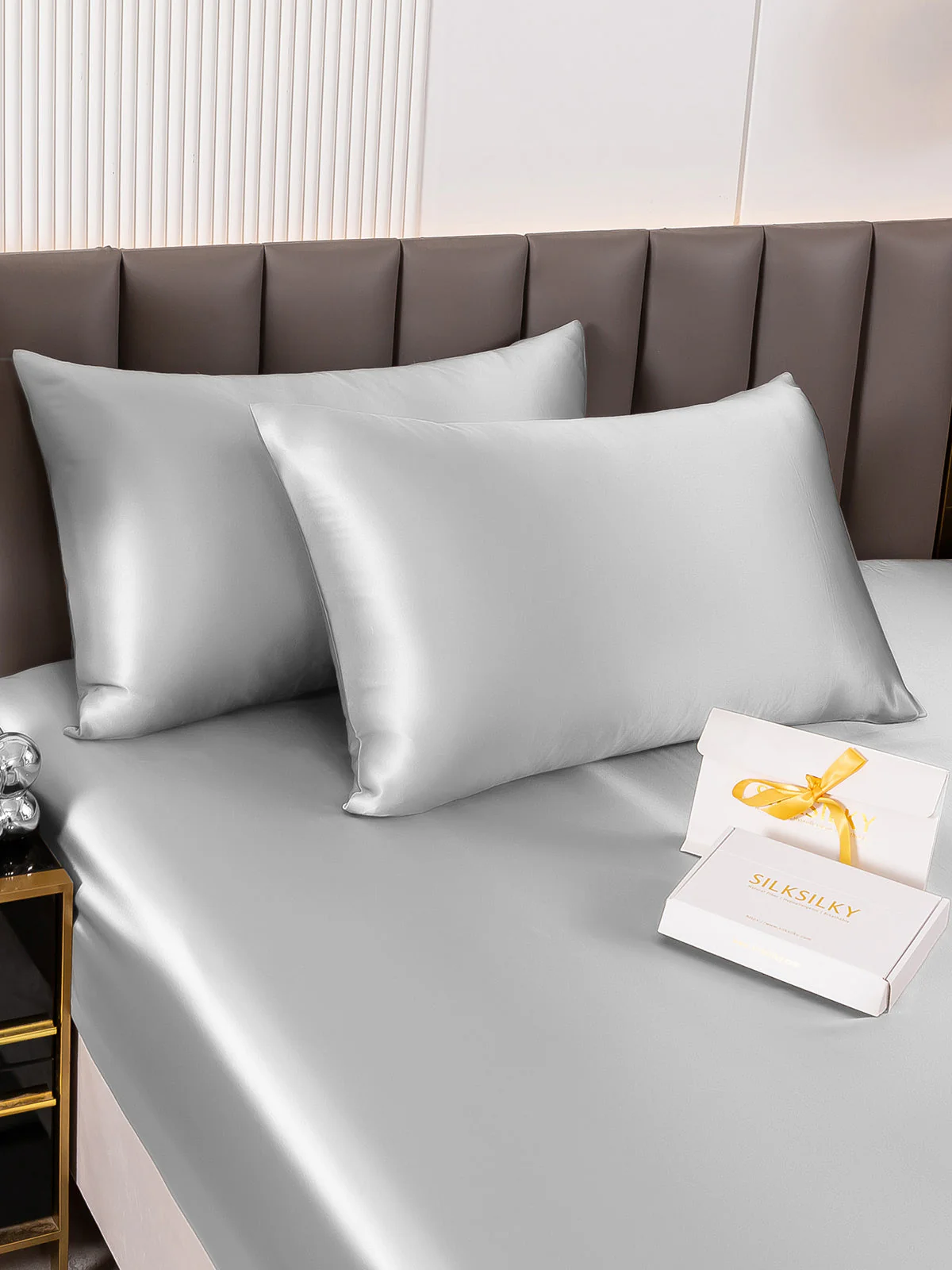 2Pcs 19Momme Pure Silk Pillowcases Bundle - Hidden Zipper - Image 57